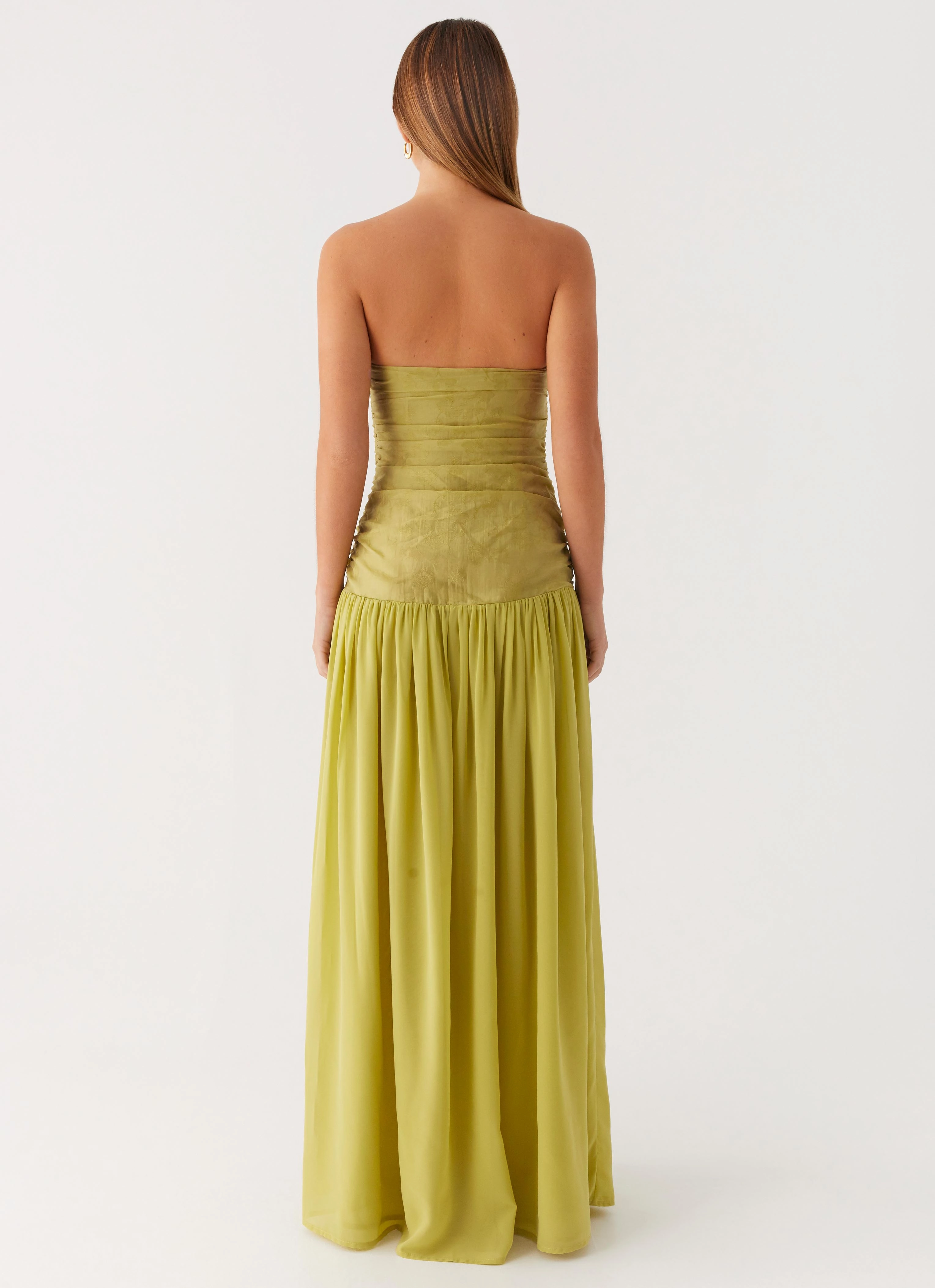 Dreamy Silhouette perfect for events Dreamer Maxi Dress - Lime Zest