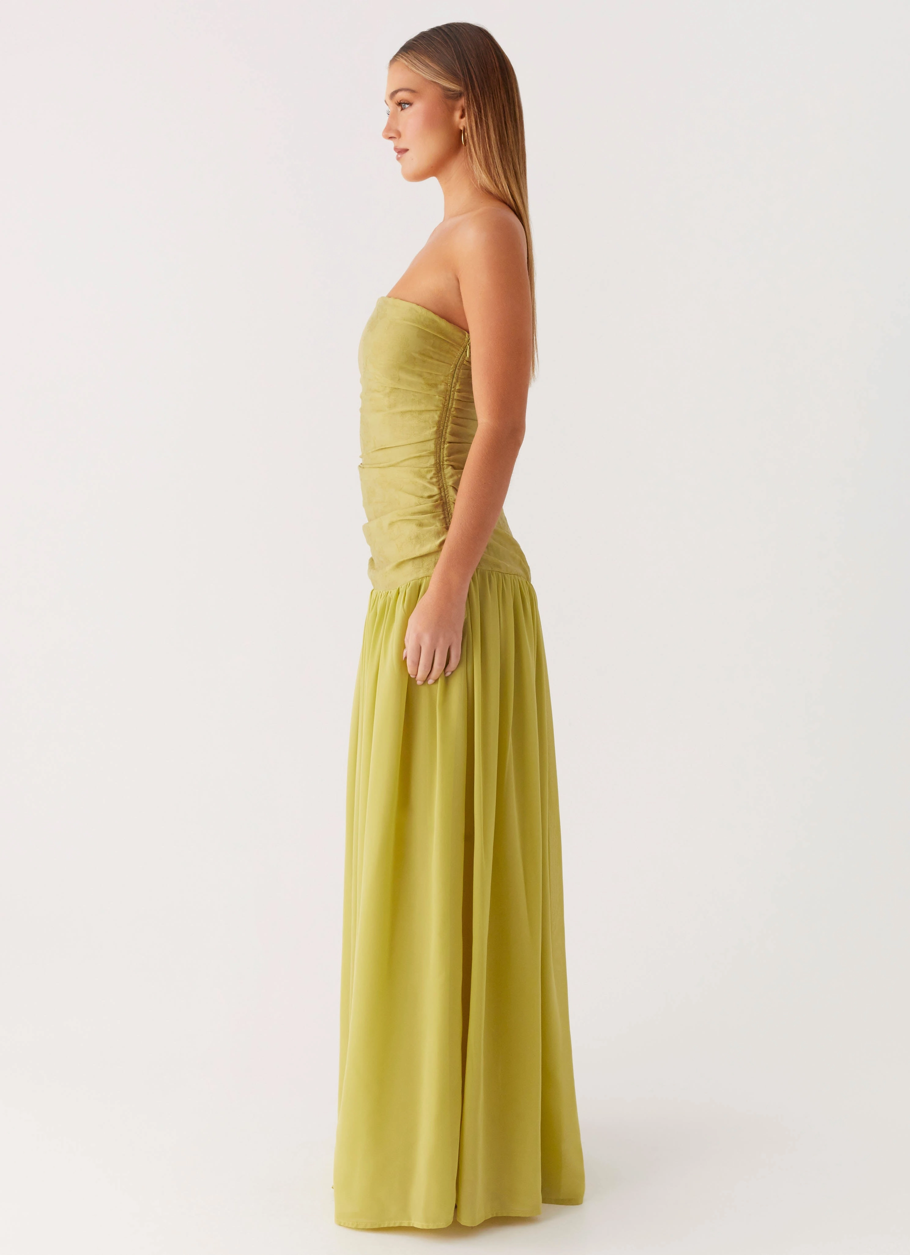 Dreamer Maxi Dress - Lime Zest Natural Fit Urban Touch