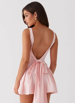 Invited Mini Dress - Pink Edgy-Look Relaxed and Elegant