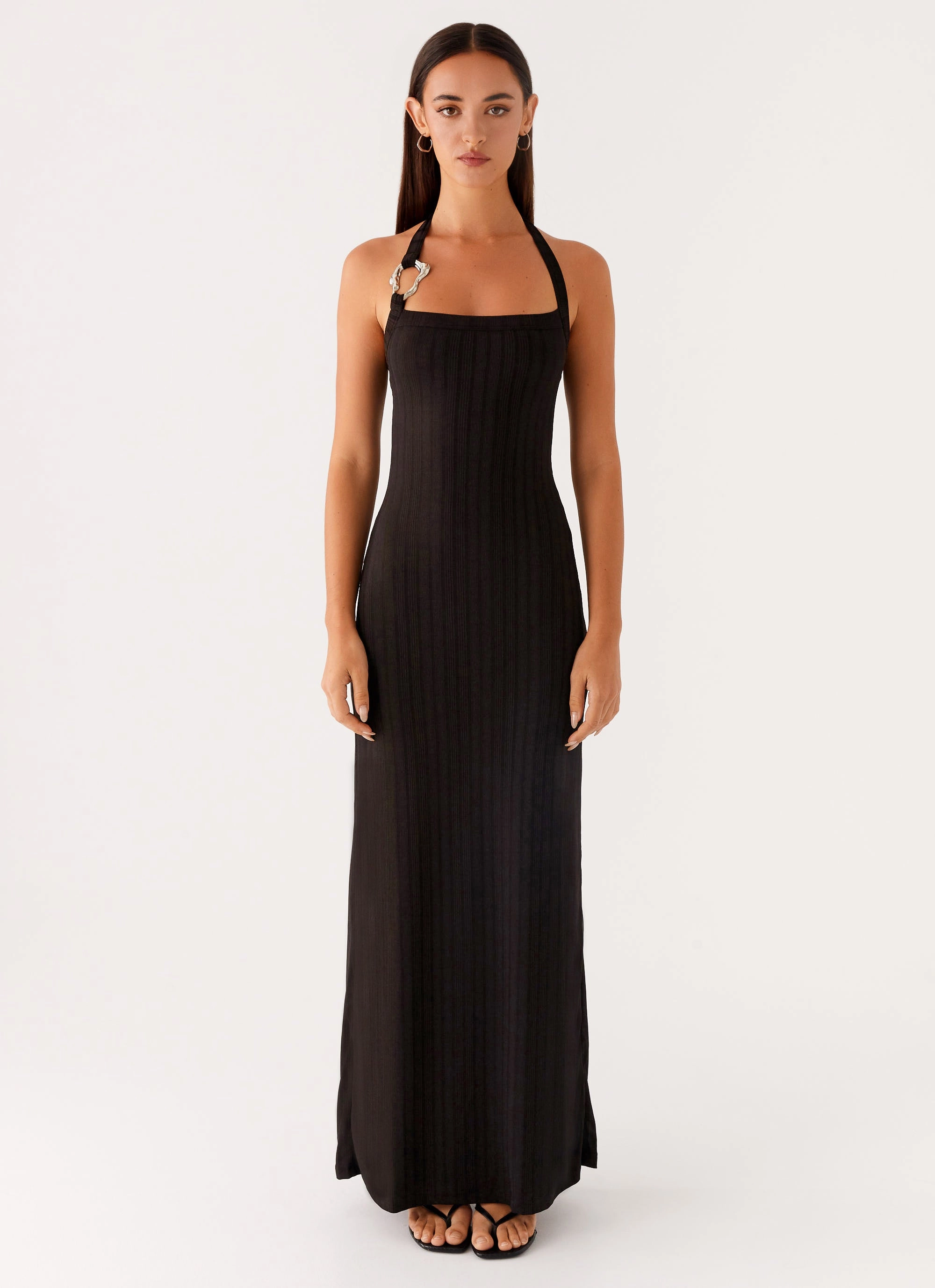 Selene Maxi Dress - Black Luxe Mood Compressible