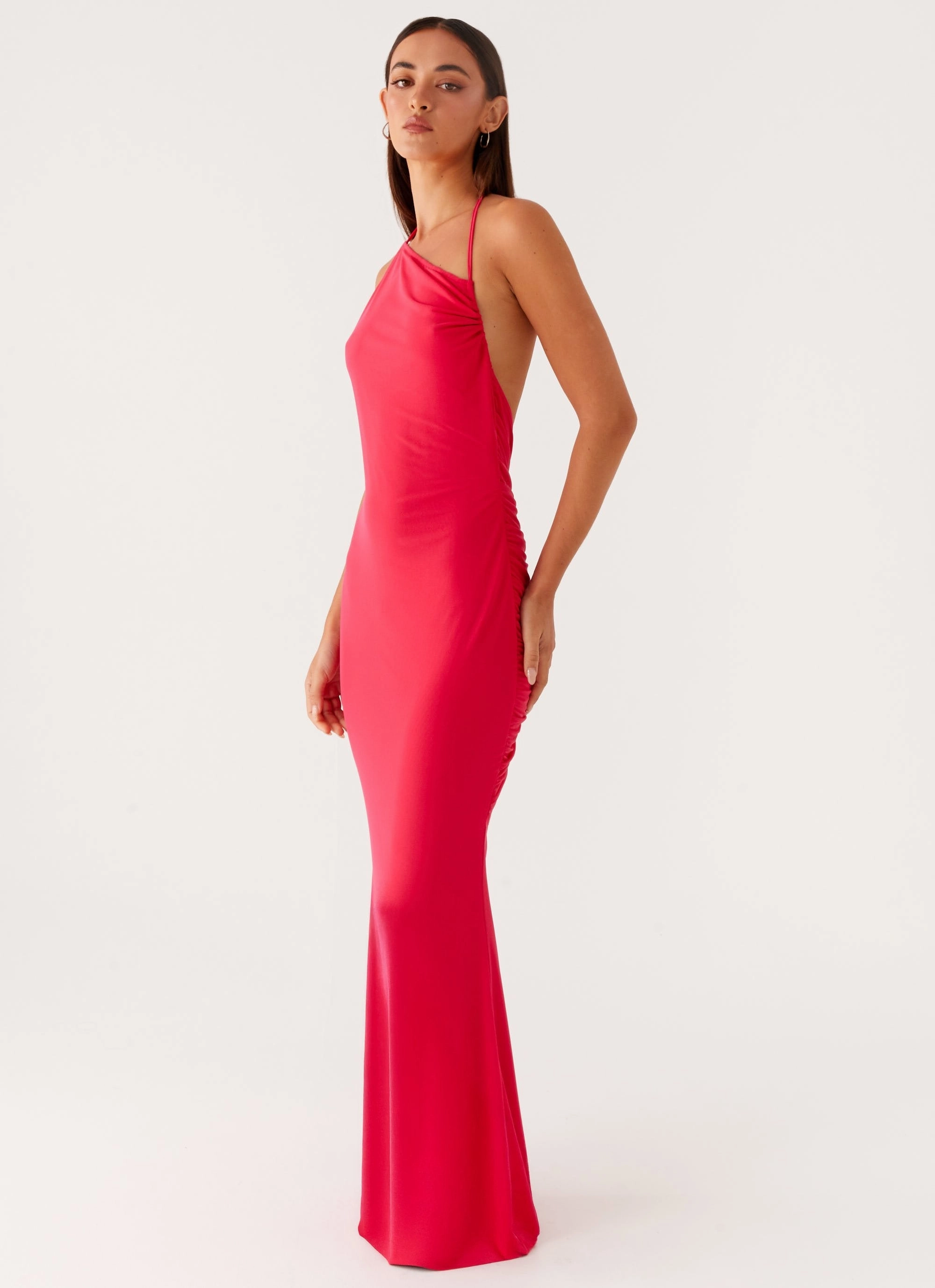 Amari Maxi Dress - Raspberry Fashionable Look