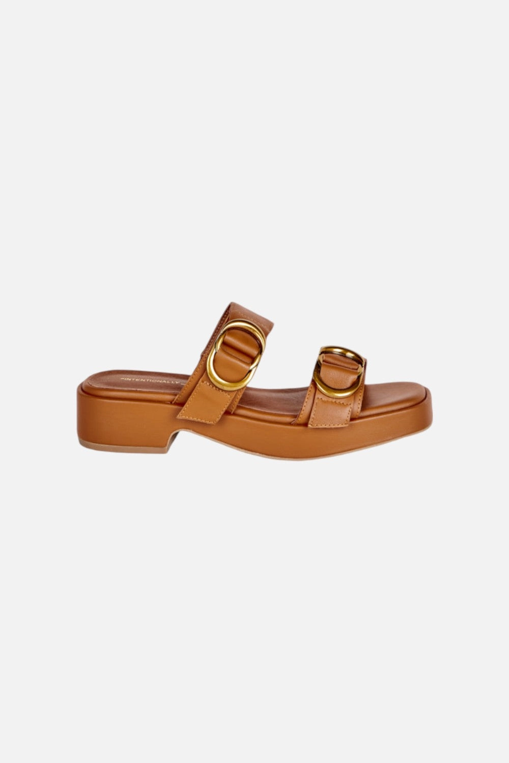 Intentionally Blank Orion Sandal in Whiskey Easy Fit Walking Ease