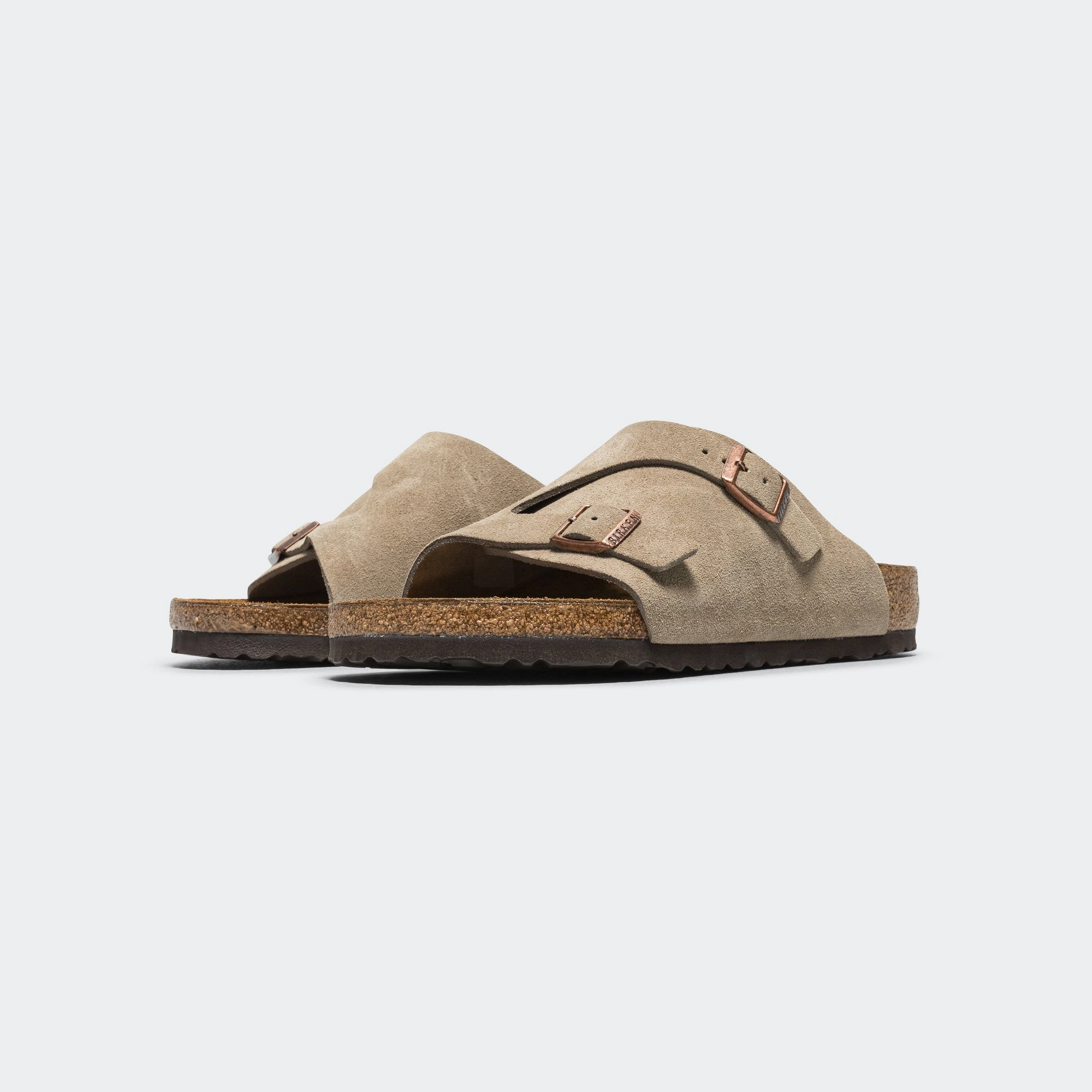 Zurich - Taupe Suede Leather Zero Weight