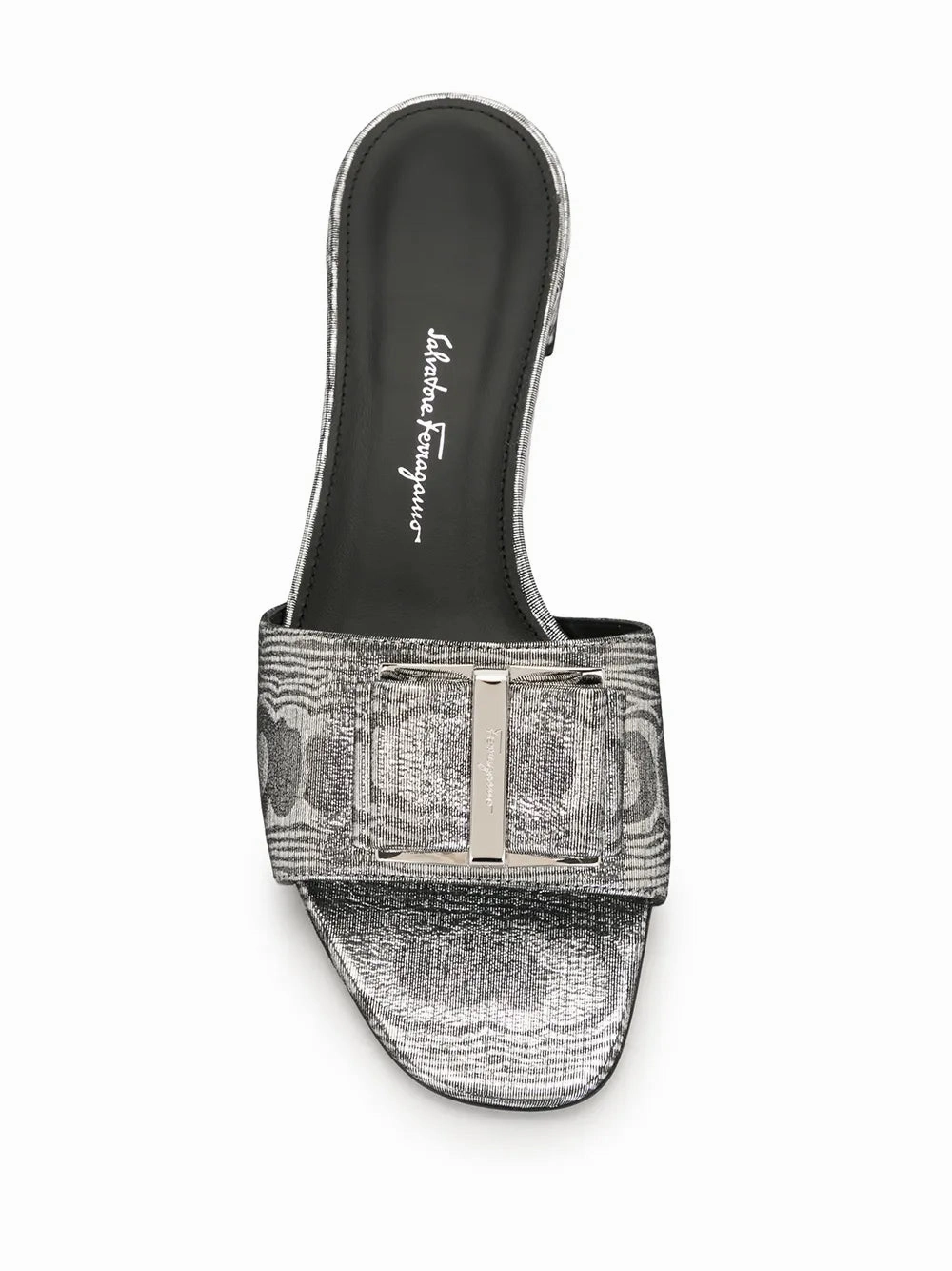 Ferragamo Double Bow 30Mm Sandals Sleek And Comfy