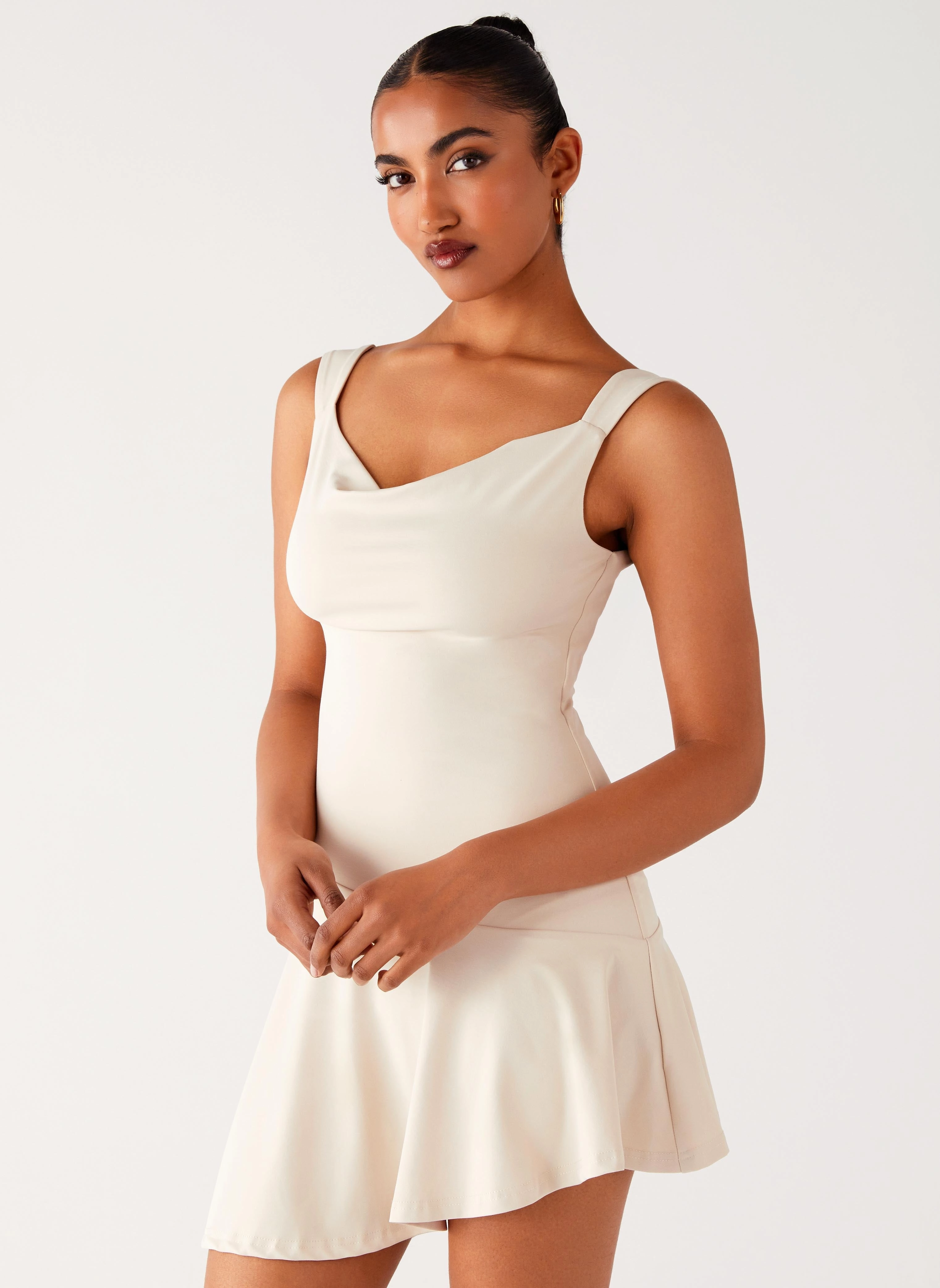 Style Base Dune Whisper Mini Dress - Ivory