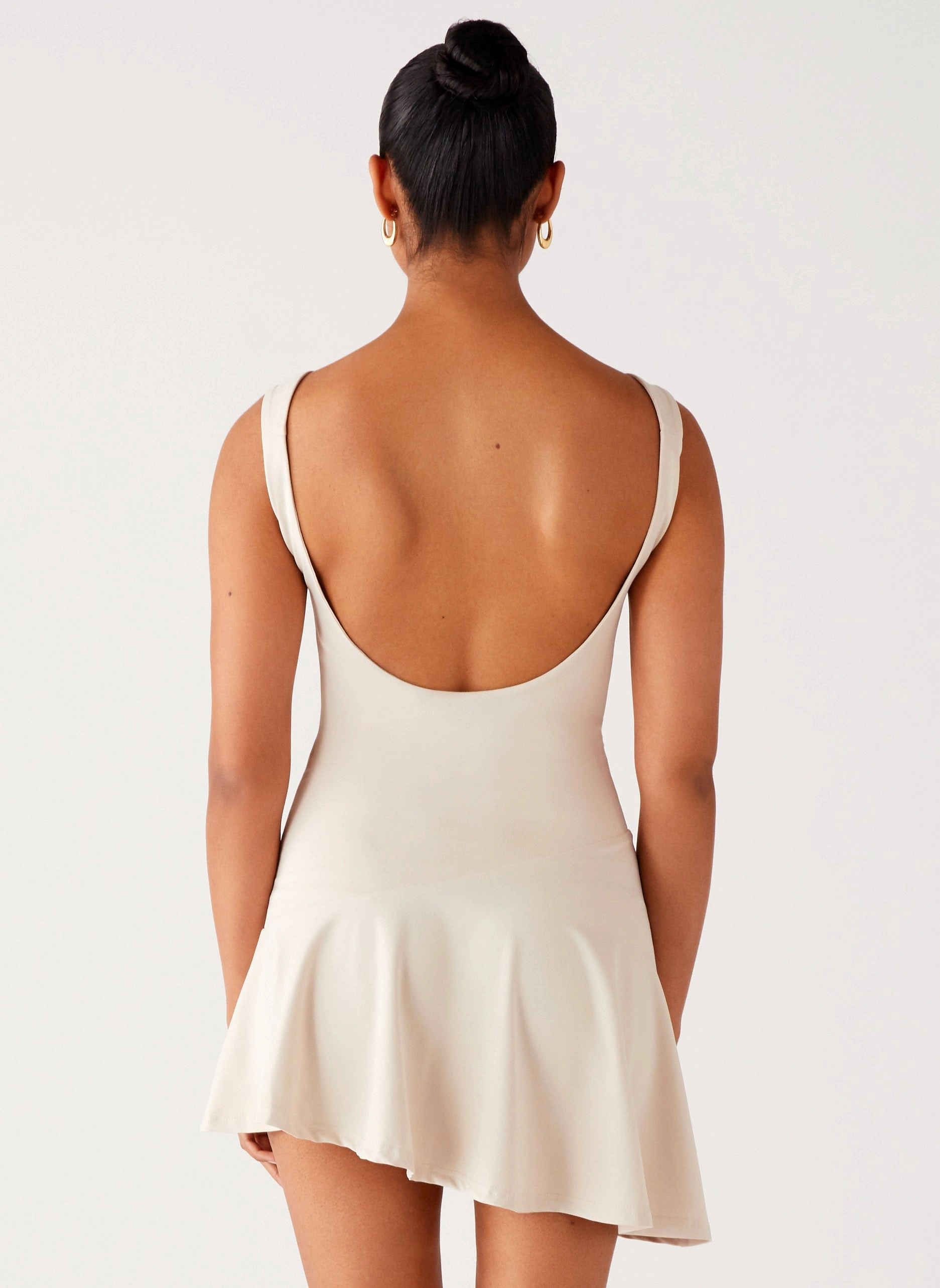 Dune Whisper Mini Dress - Ivory Versatile Style Wear Silky texture
