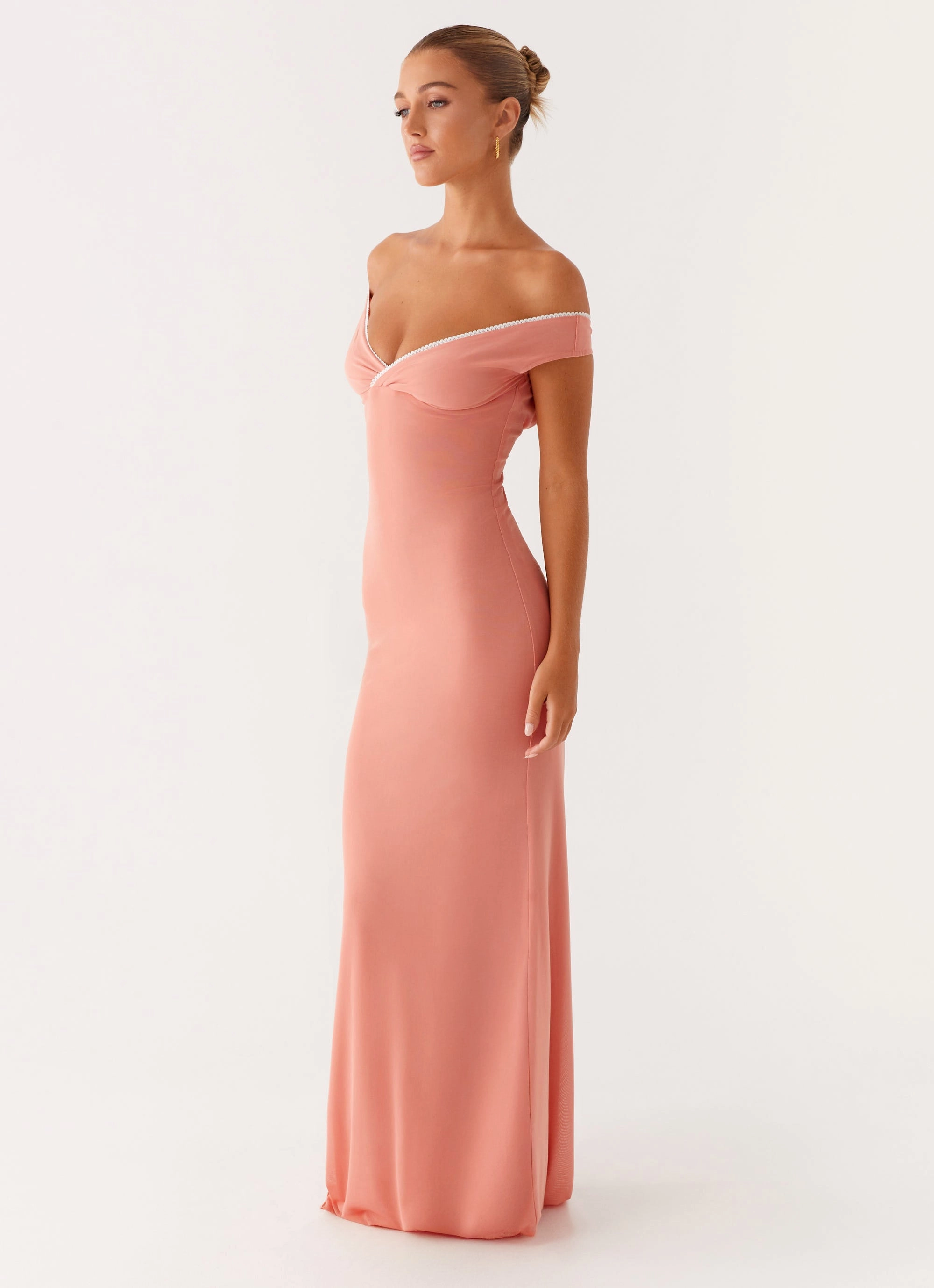 Urban Drape Katiya Maxi Dress - Peach