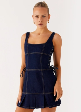 Modern-style Charming Style Preston Mini Dress - Indigo