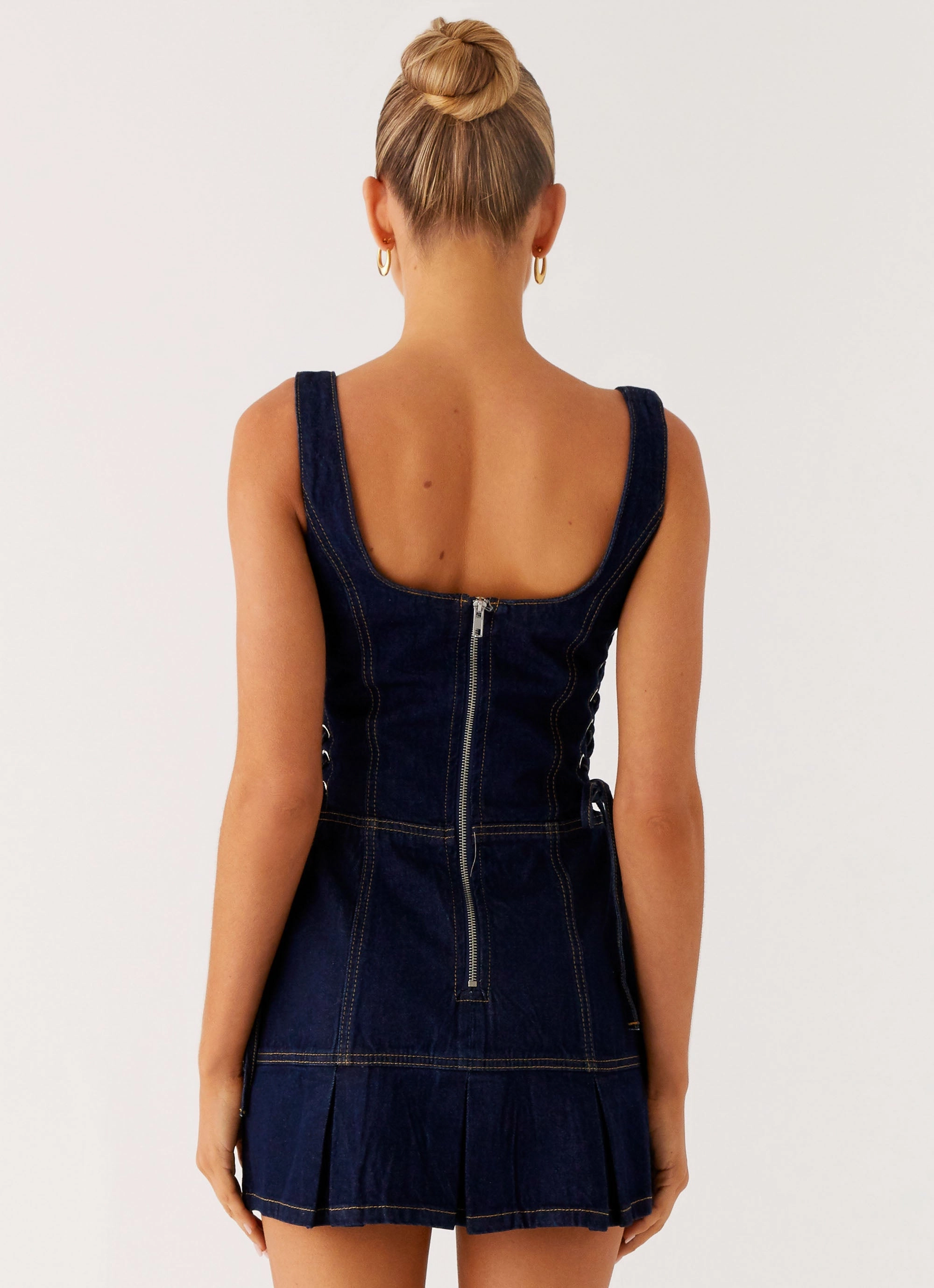 Preston Mini Dress - Indigo Reversible-Style All Moments
