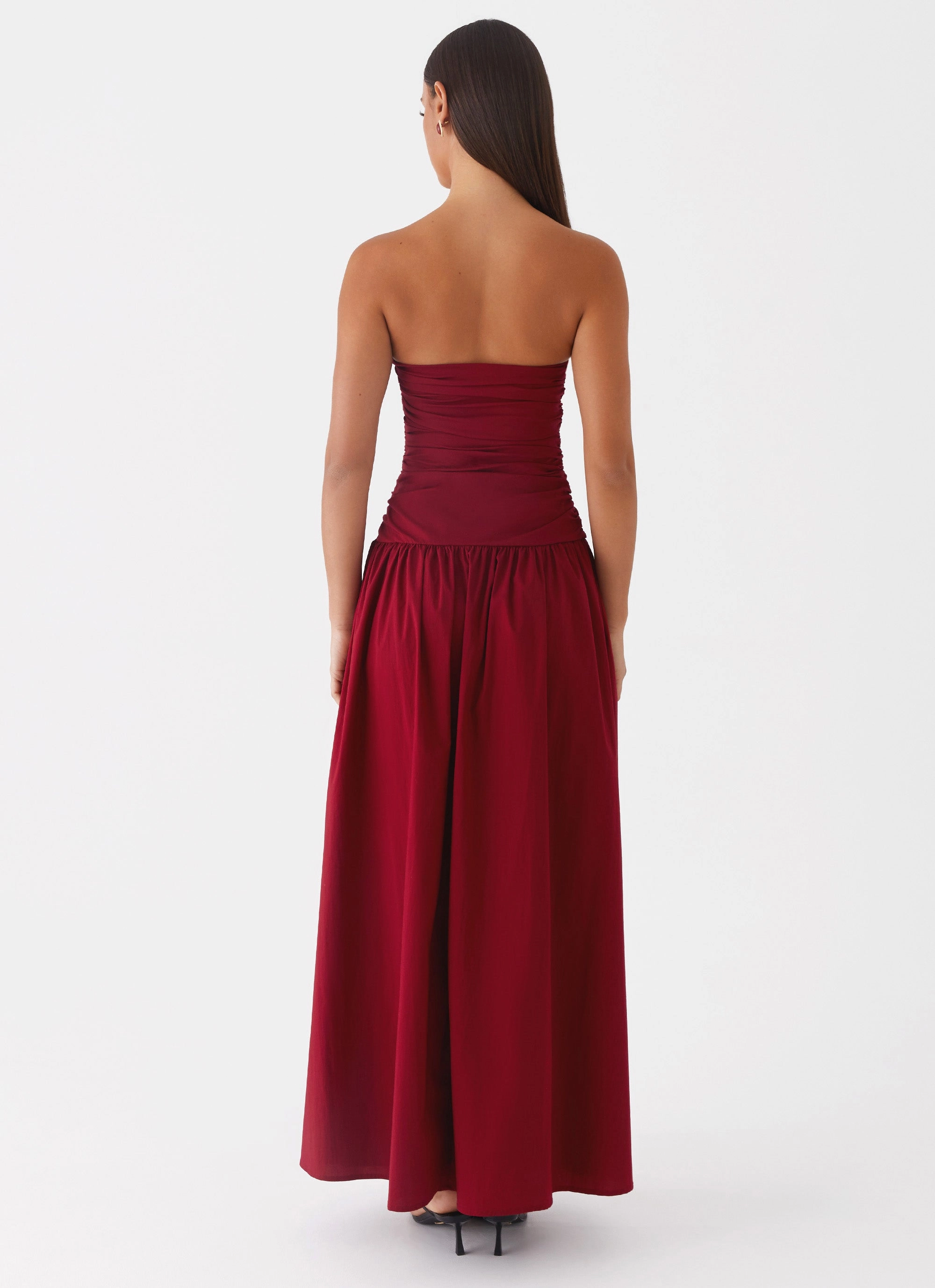 Slim Touch Charming Comfort Carmel Maxi Dress - Merlot