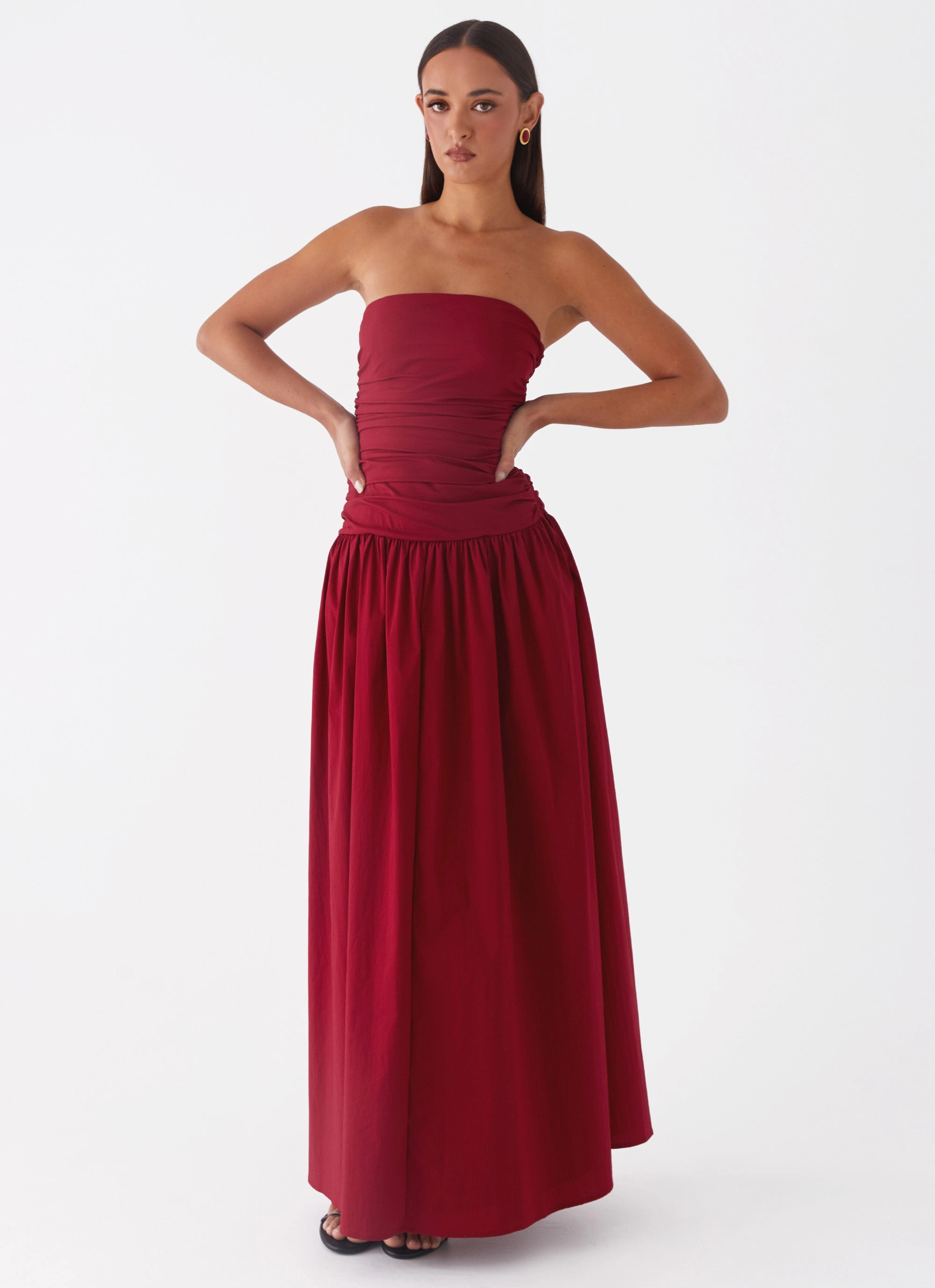 Carmel Maxi Dress - Merlot Soft Stitch Everyday Ready