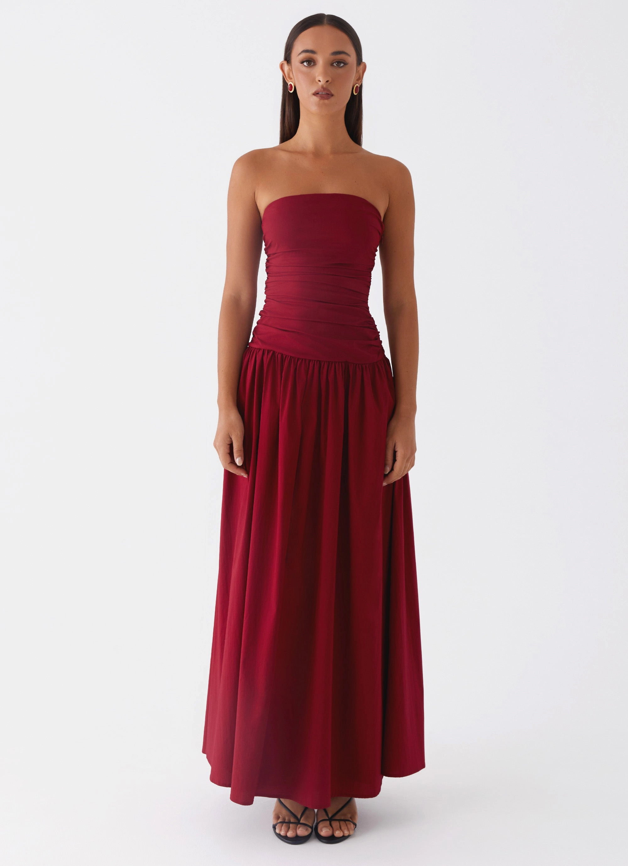 Carmel Maxi Dress - Merlot Beach Moment Color Glow
