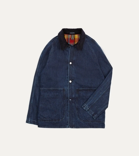 Discount Indigo Wash Denim Field Jacket