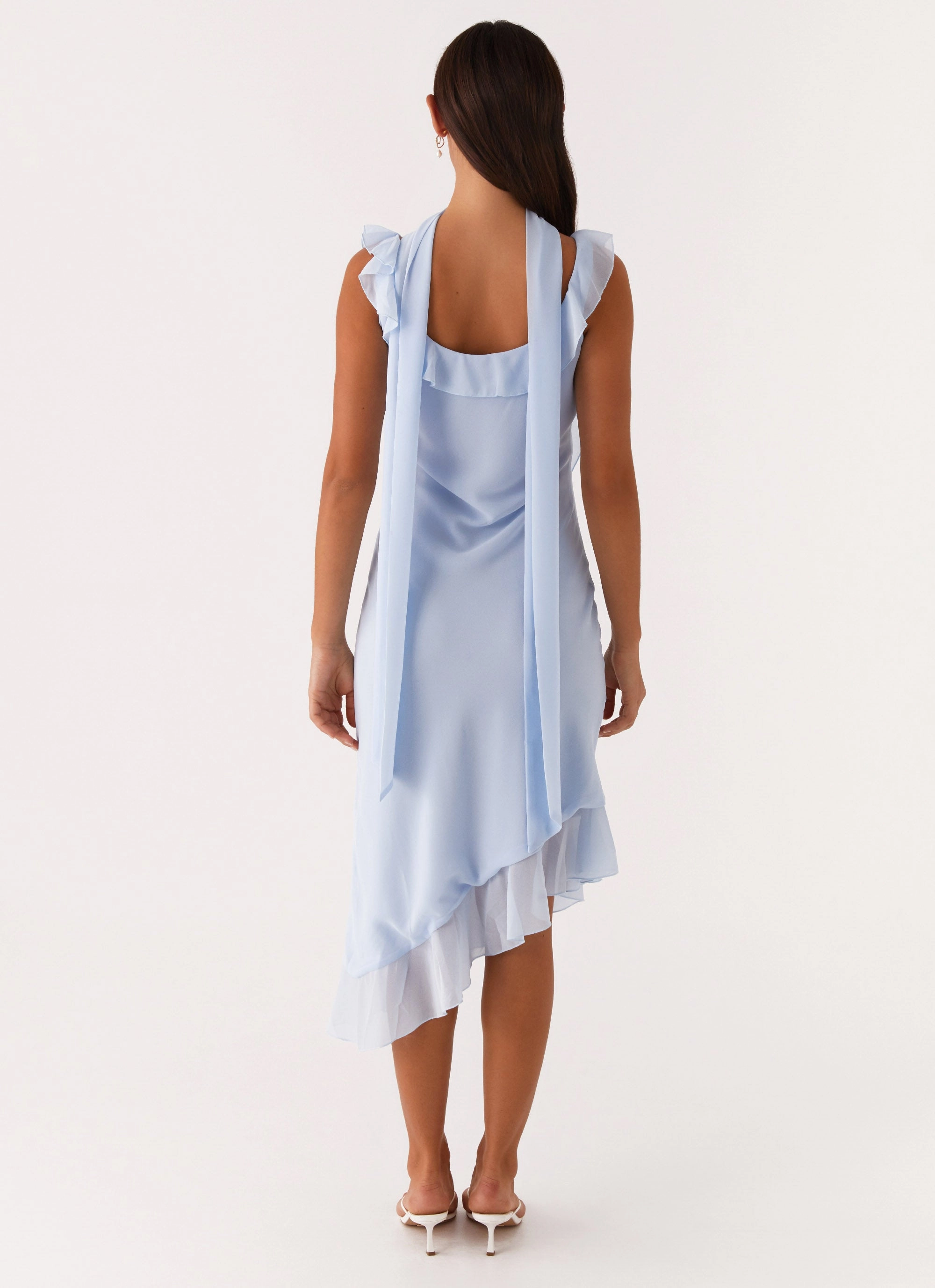 Fariday Midi Dress - Blue Simple Form Layer Light