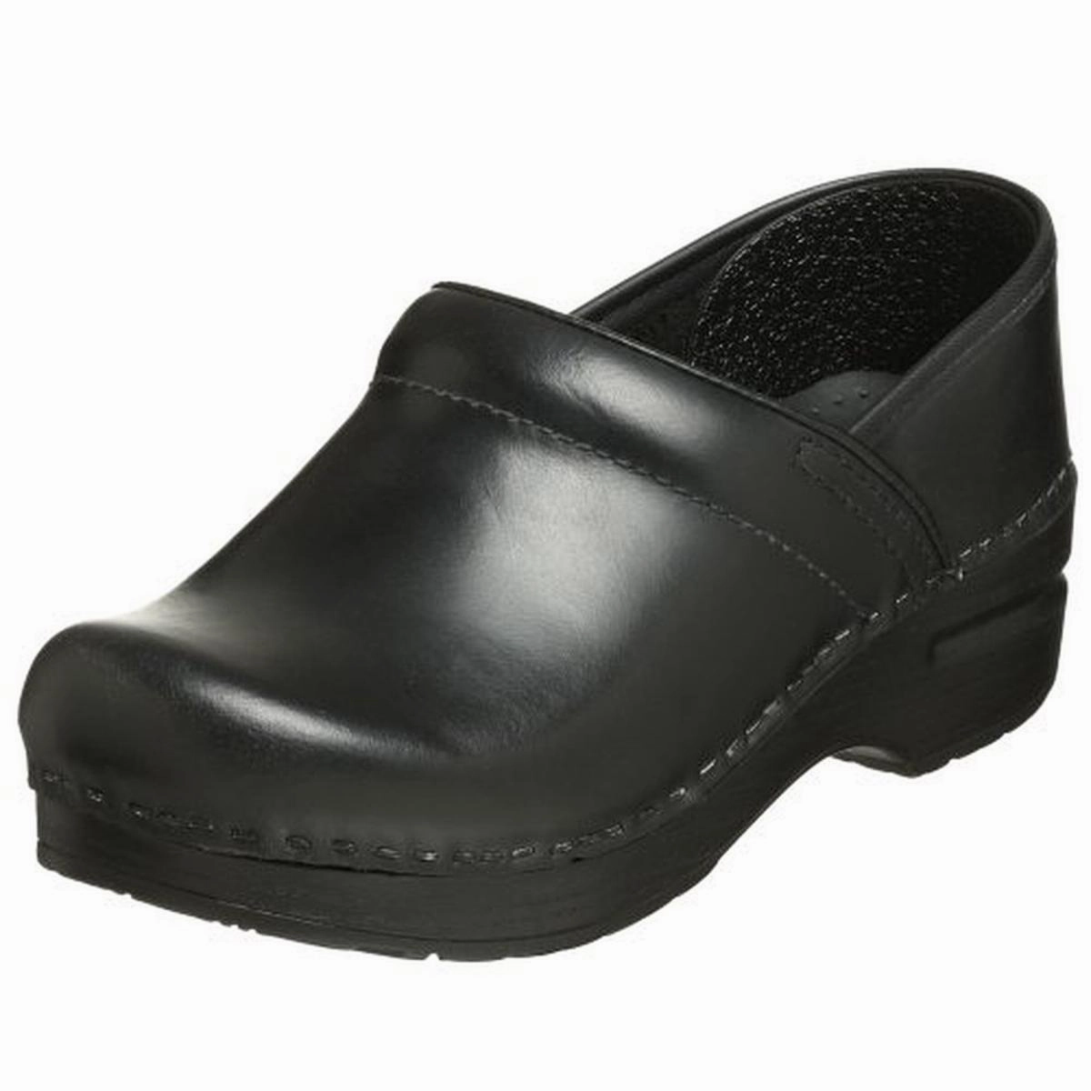 Instant Slip Fit Professional  Womens Leather Professional Clogs