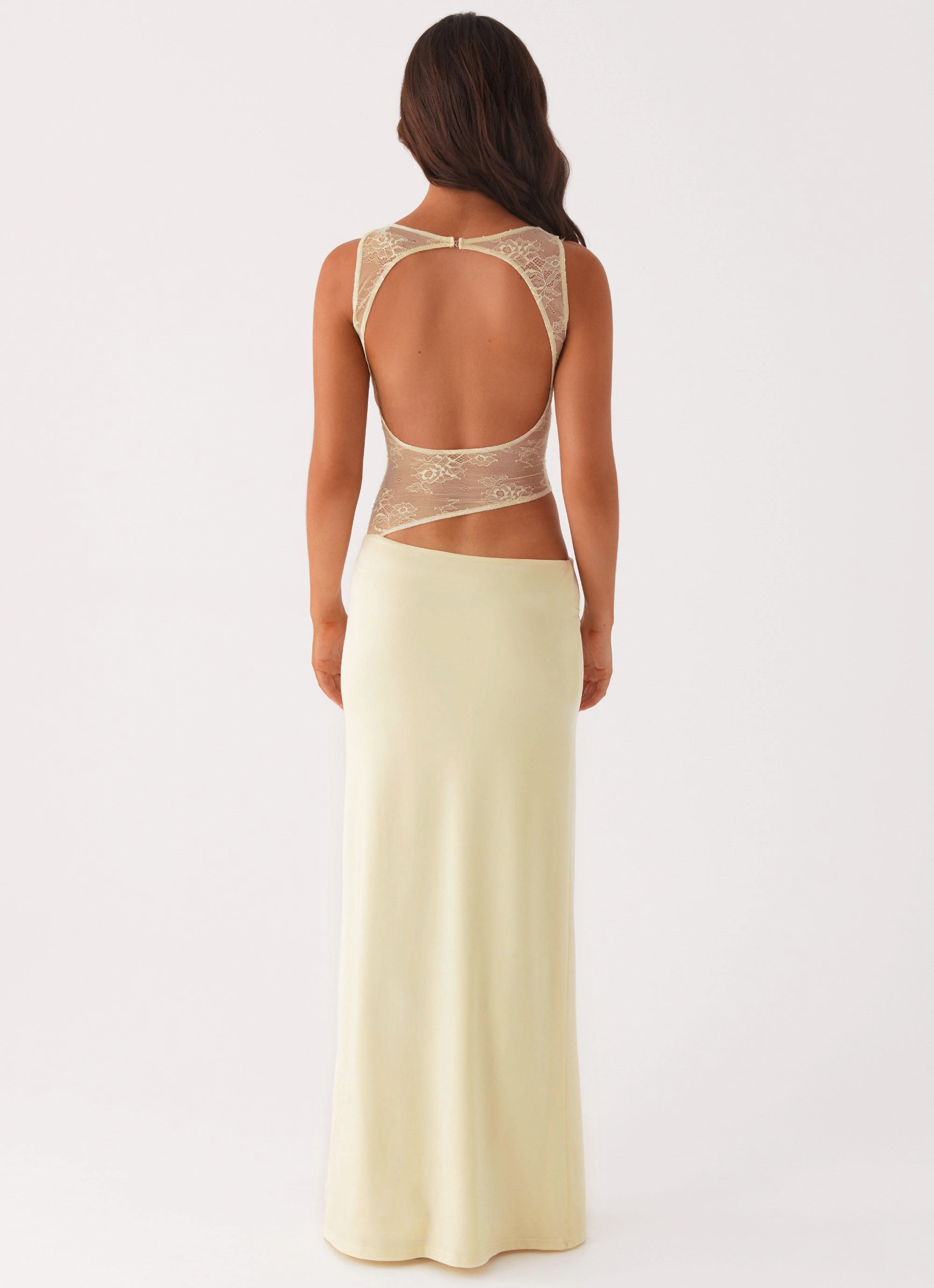 Monochrome Mood Prophecy Maxi Dress - Yellow
