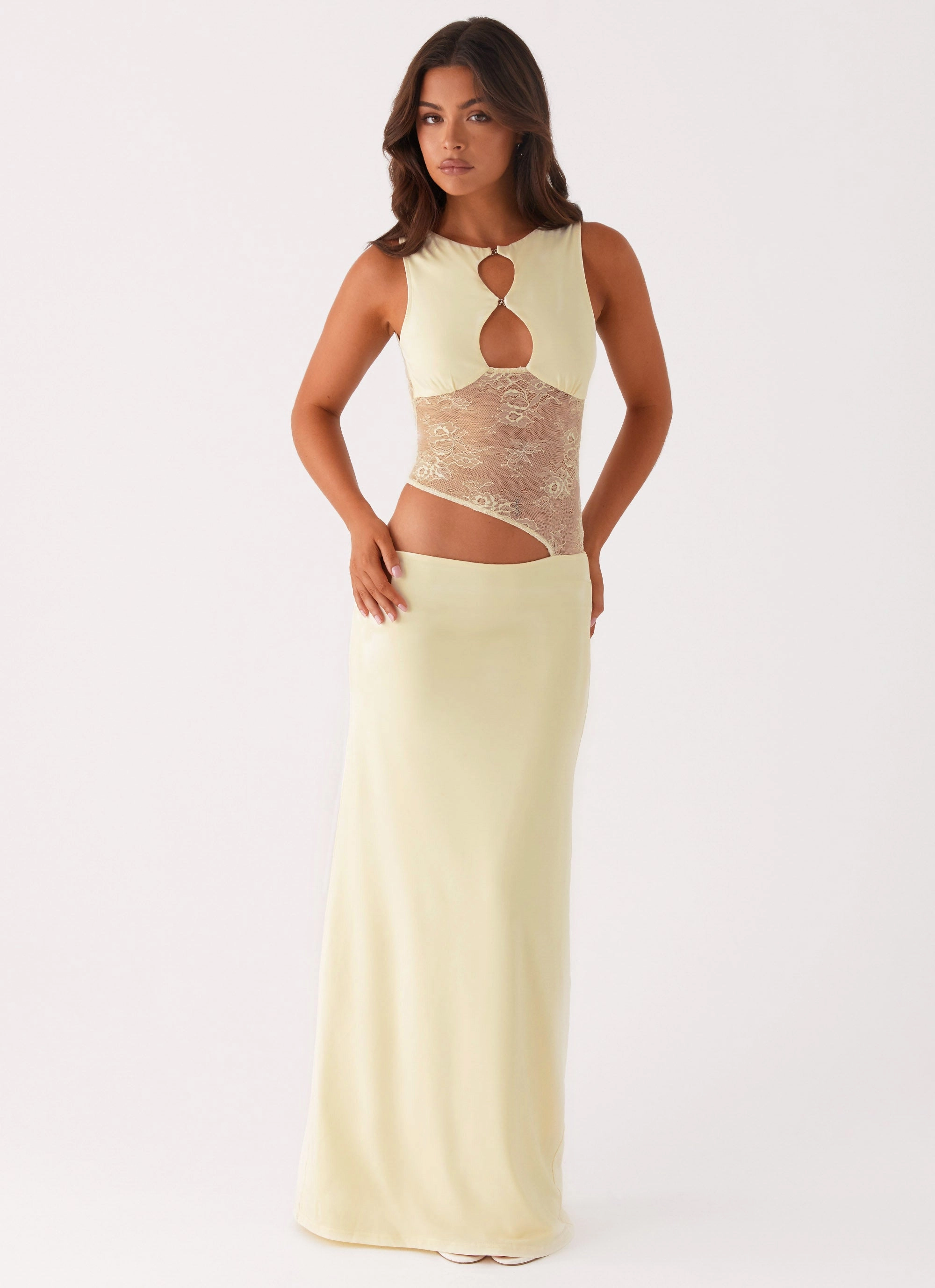 Prophecy Maxi Dress - Yellow Smart and Sleek Romantic Soft