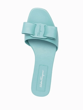 Ferragamo Embossed Bow-Detail Sandals Easy Walk Superior Comfort