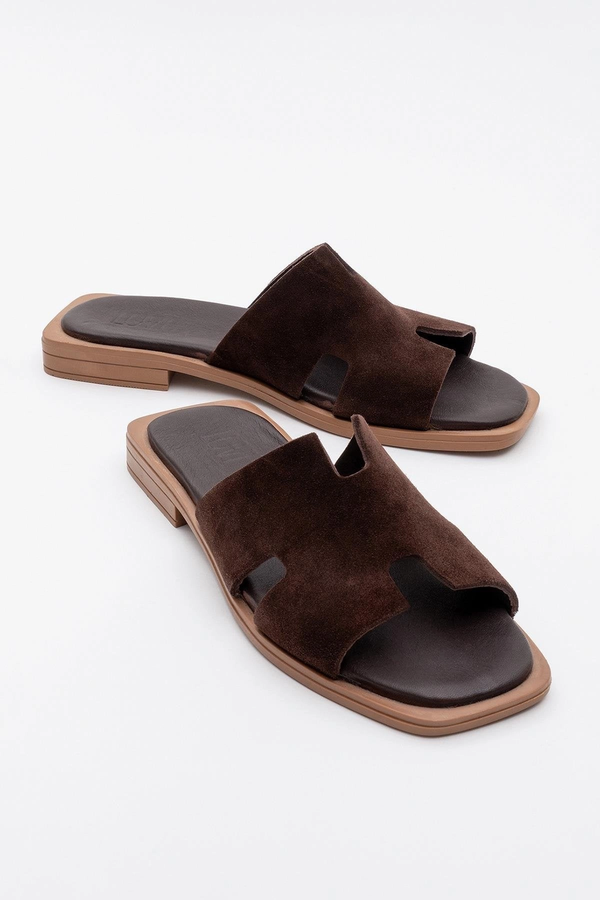 Compact Design Jez Leather Slide Sandal (Women)
