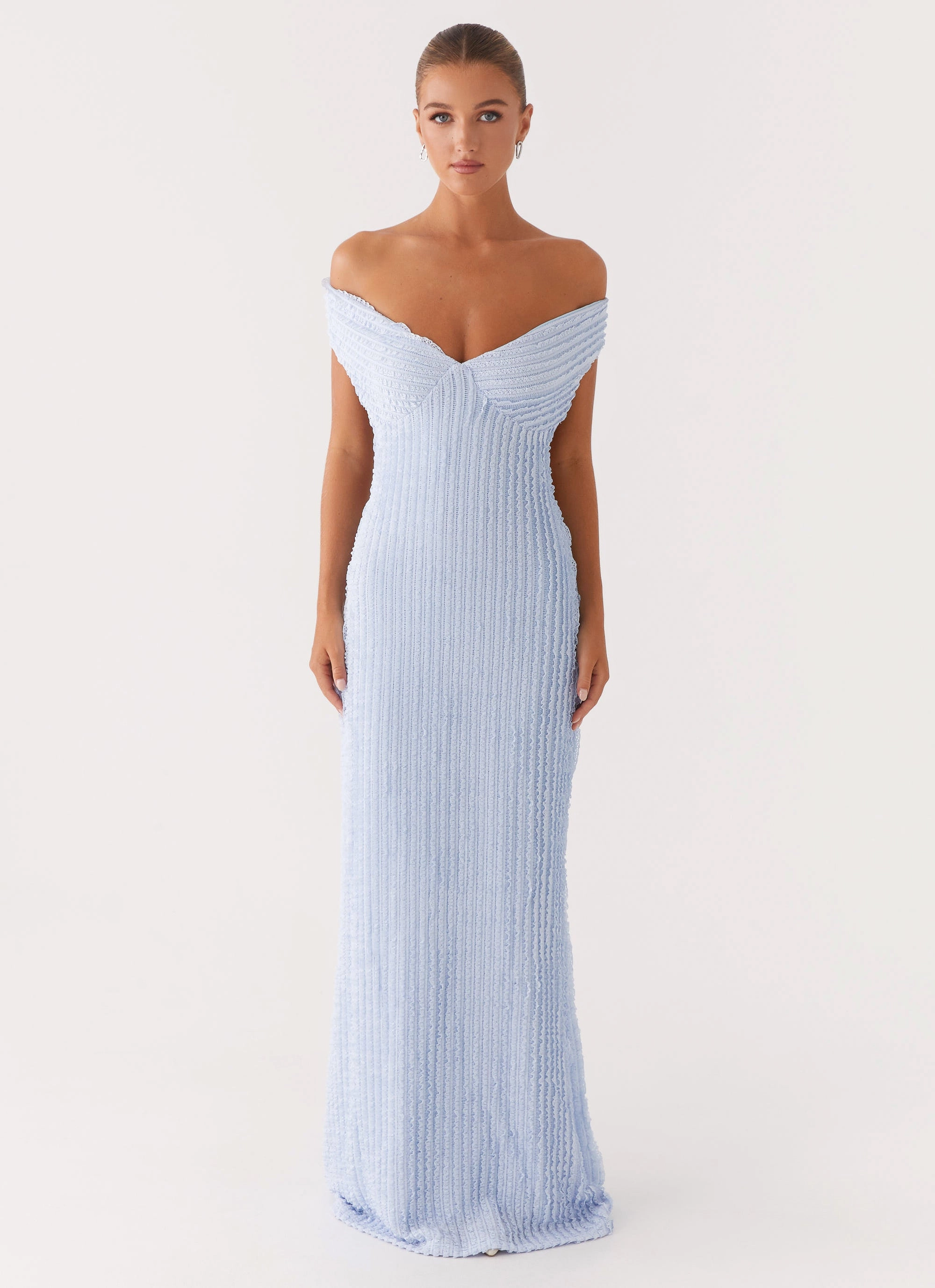 Chantelle Maxi Dress - Blue Contemporary Wear Vintage feel