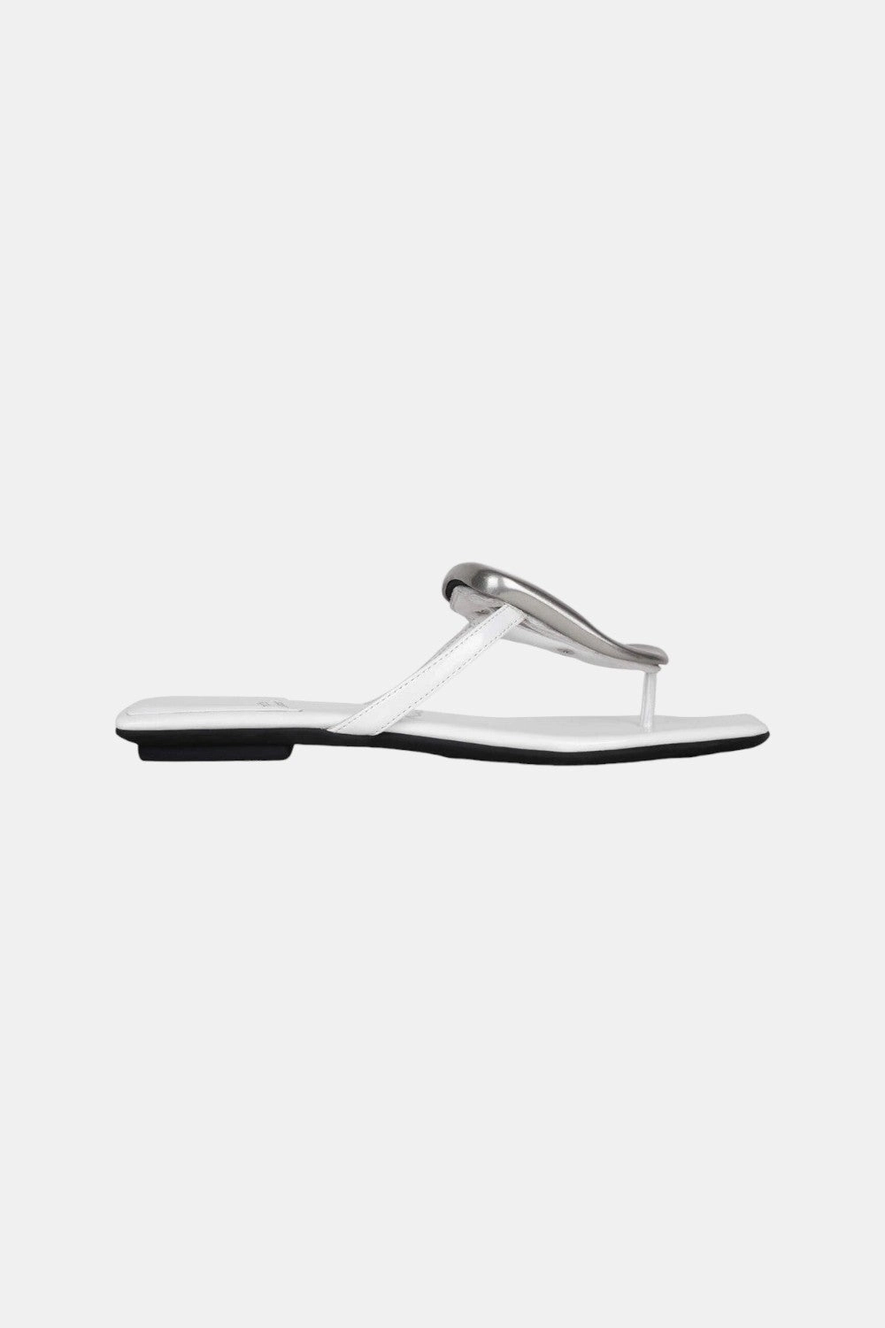 Jeffrey Campbell Linques-2 Sandals in White Silver Quick Fit