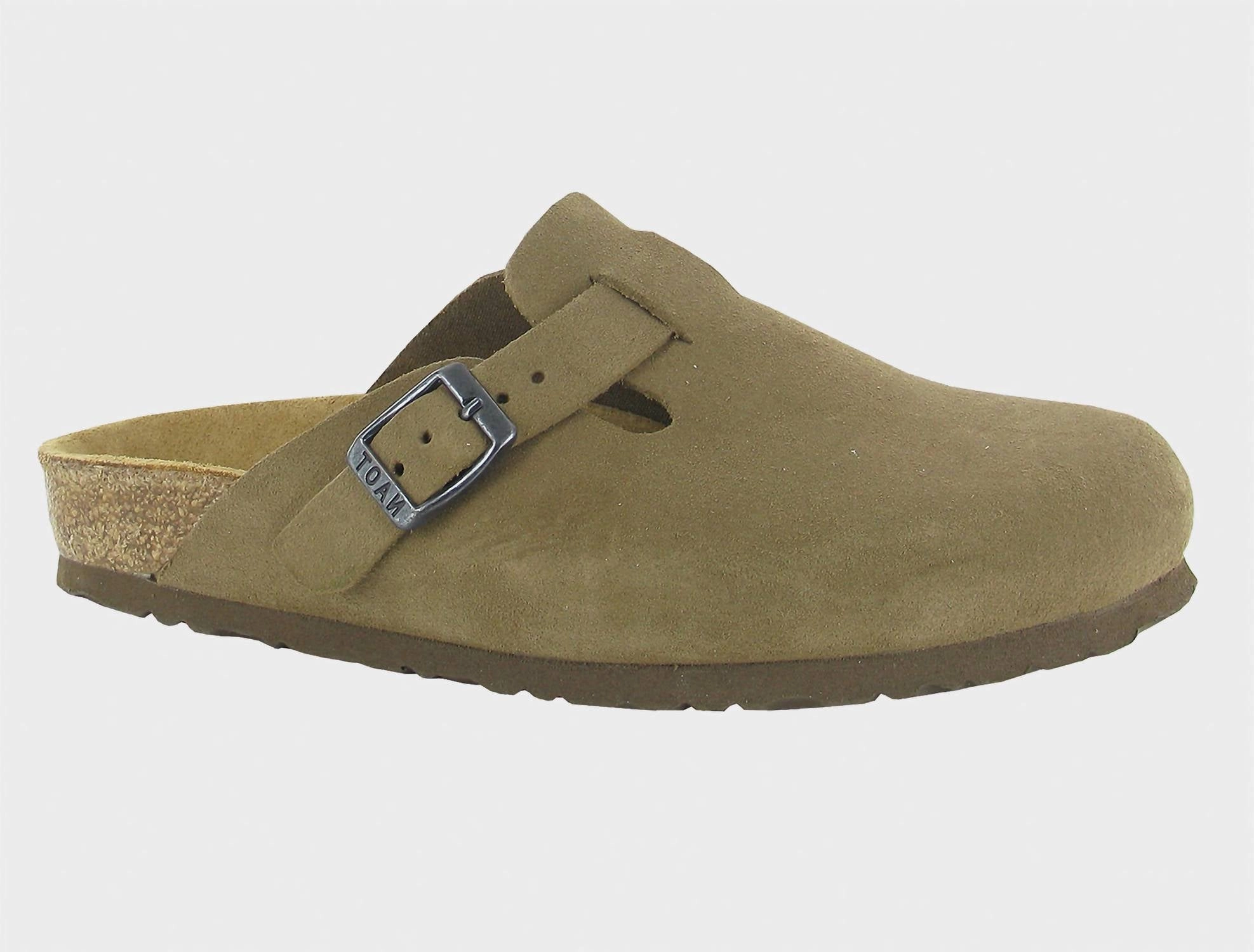 Perfect Fit Design Modern Footwear Women's Spring Suede Slip On Clog In Taupe