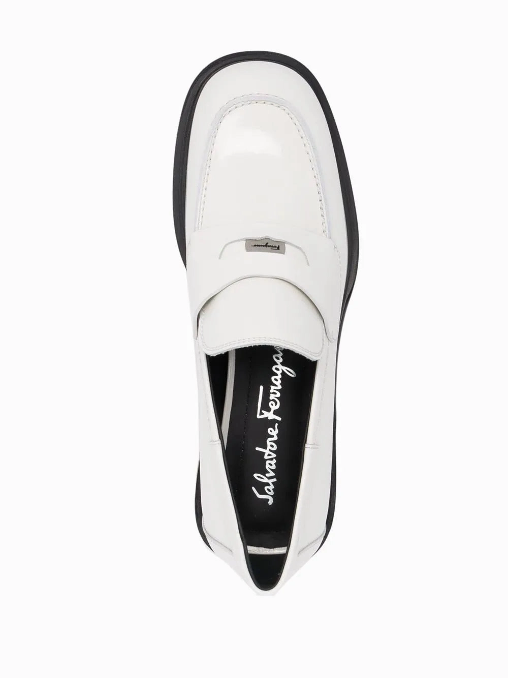 Ferragamo Nyx 30 Patent Leather Loafers Cushioned Insole