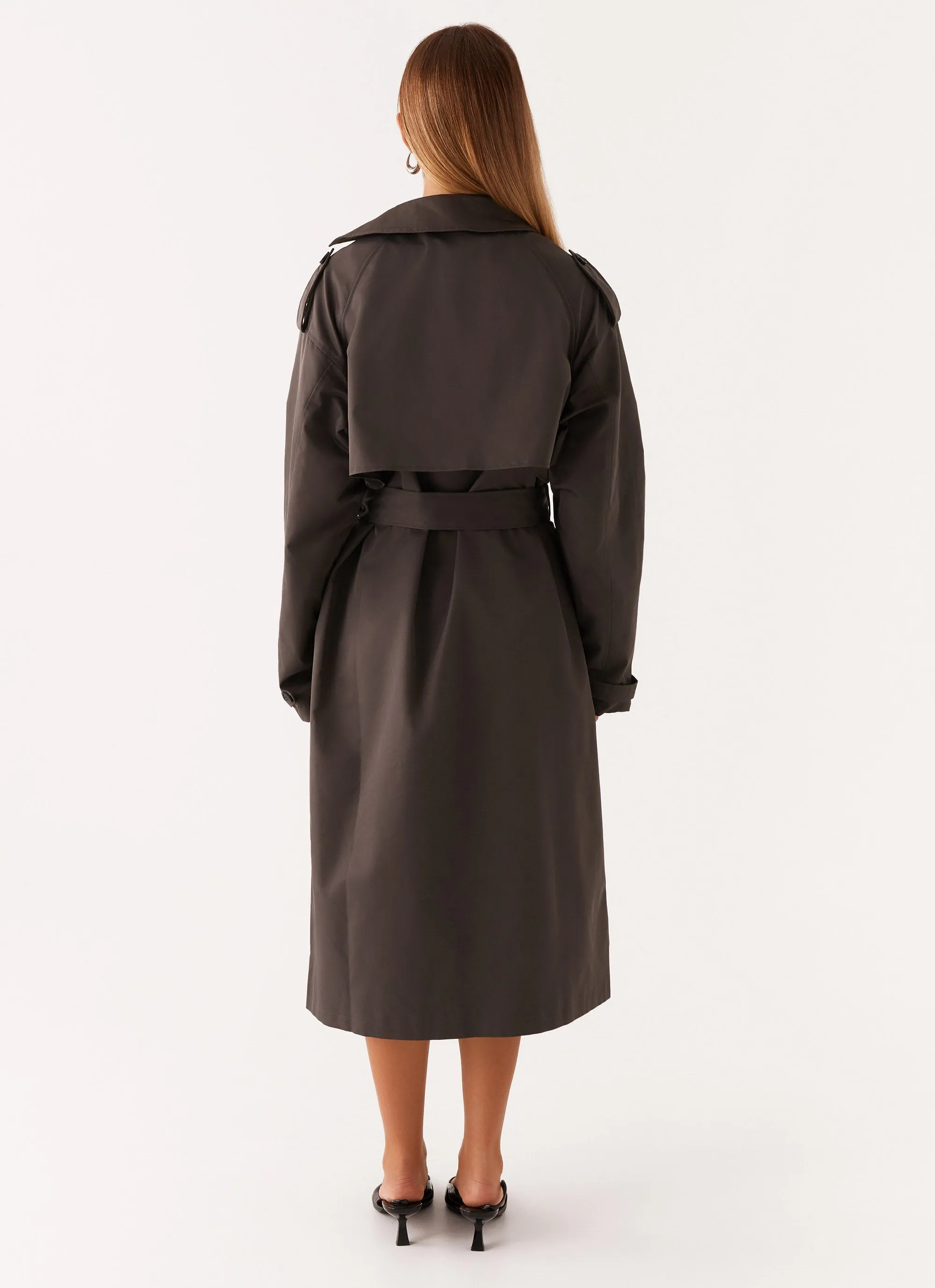 Target Brighton Oversized Trench Coat - Grey