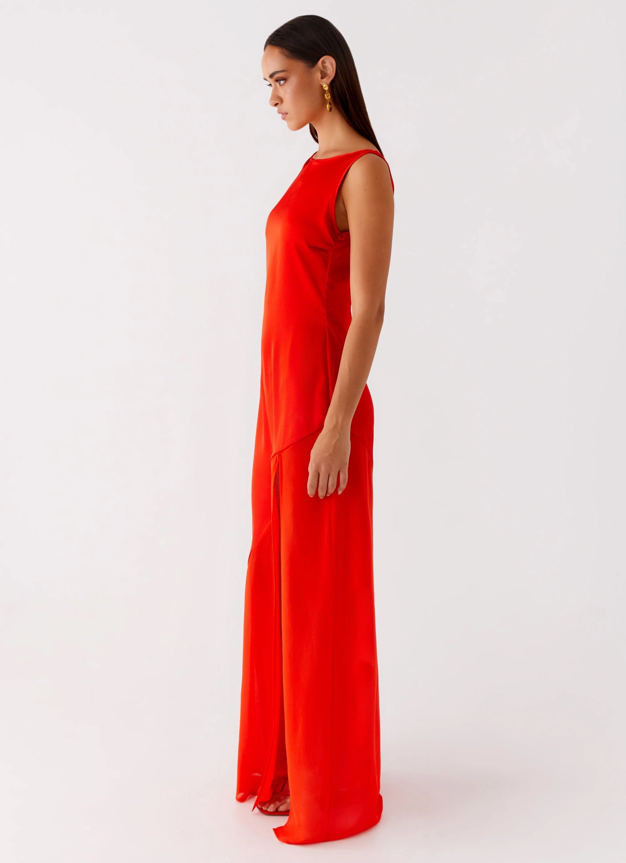 Maximalist-Trend Ramiro Maxi Dress - Red