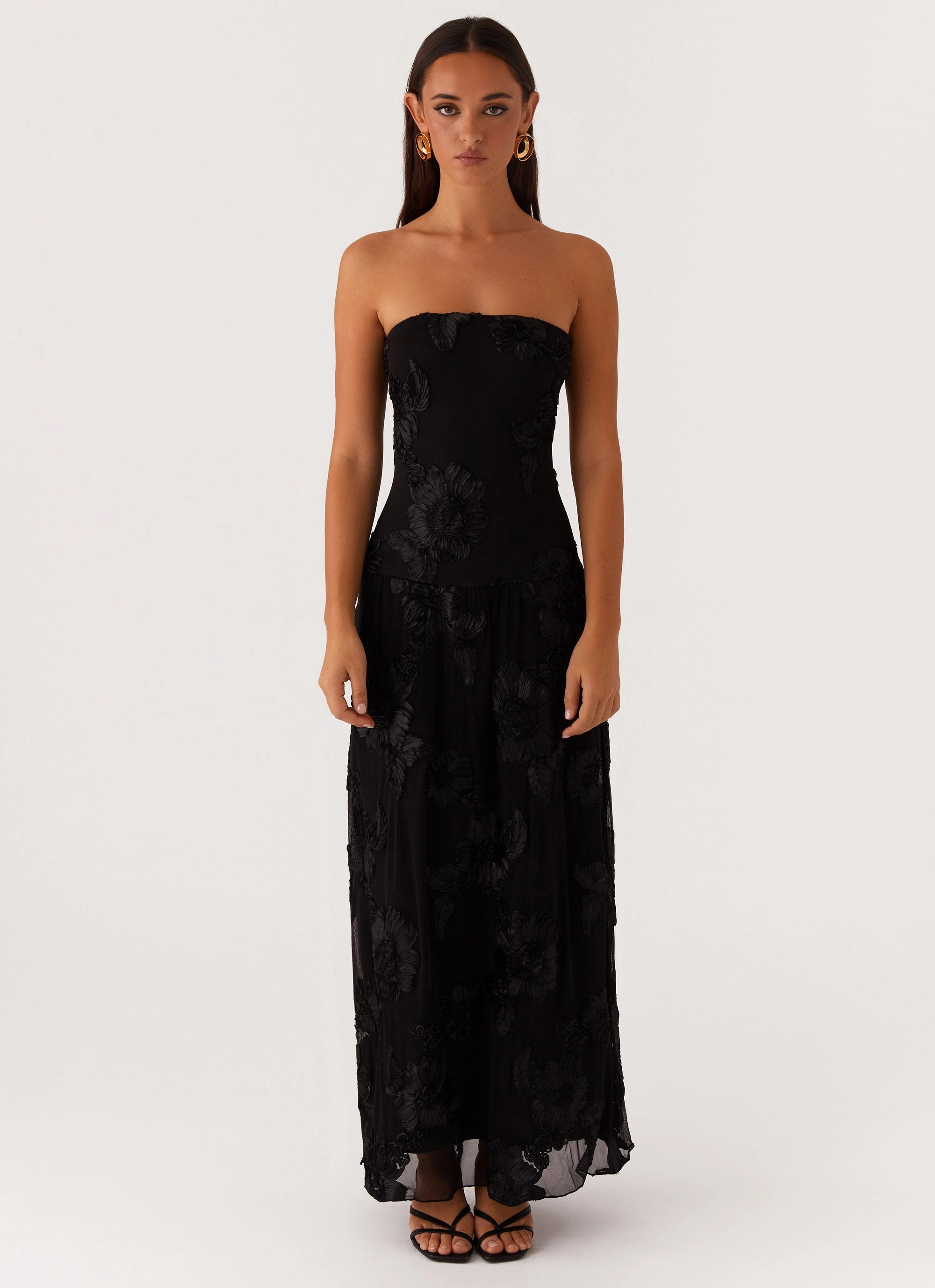 Layered Wear After Light Maxi Dress - Black