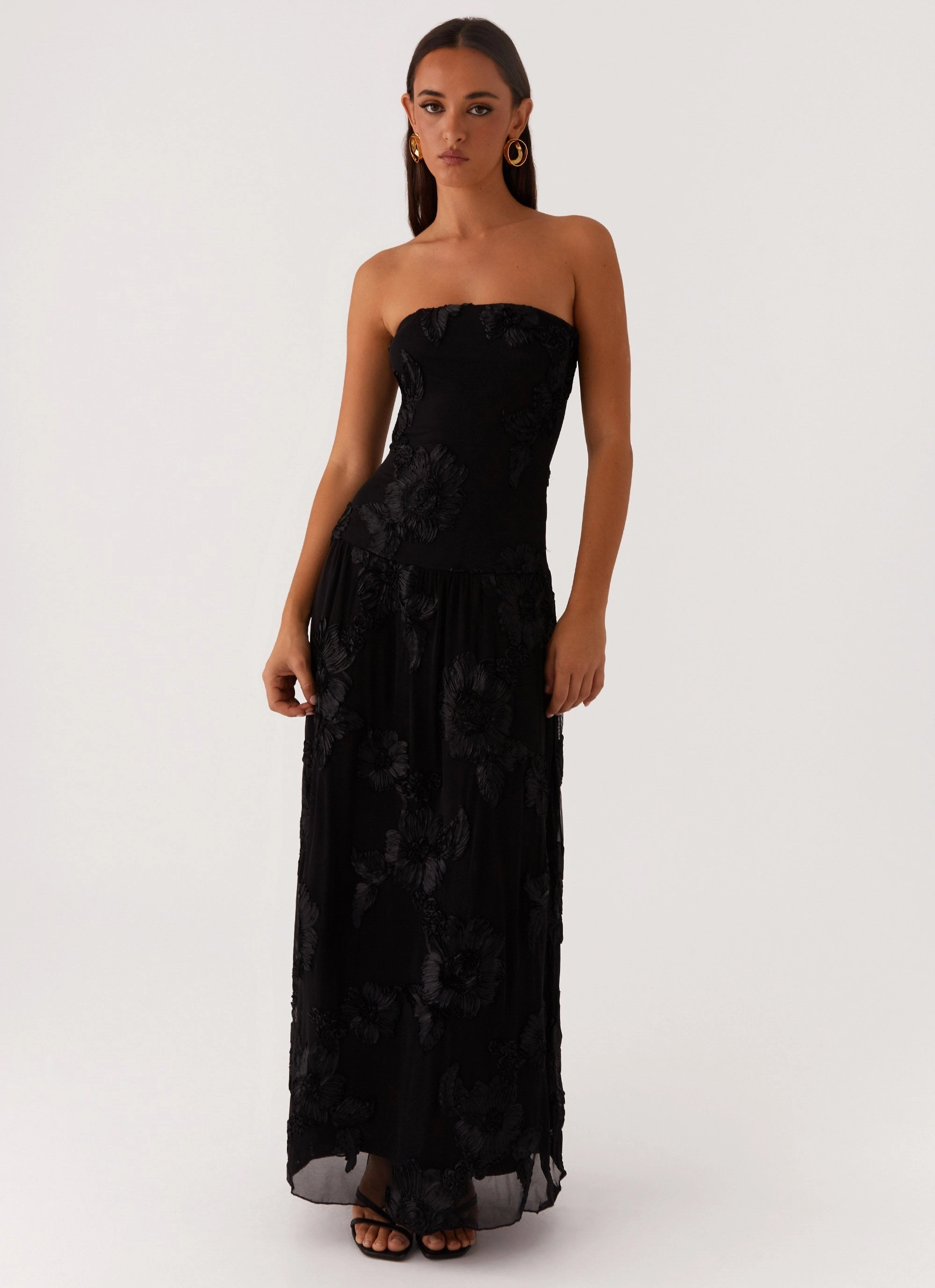 Compact Fit After Light Maxi Dress - Black
