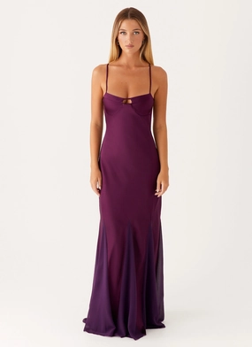Subtle Fit Ravello Maxi Dress - Mulberry
