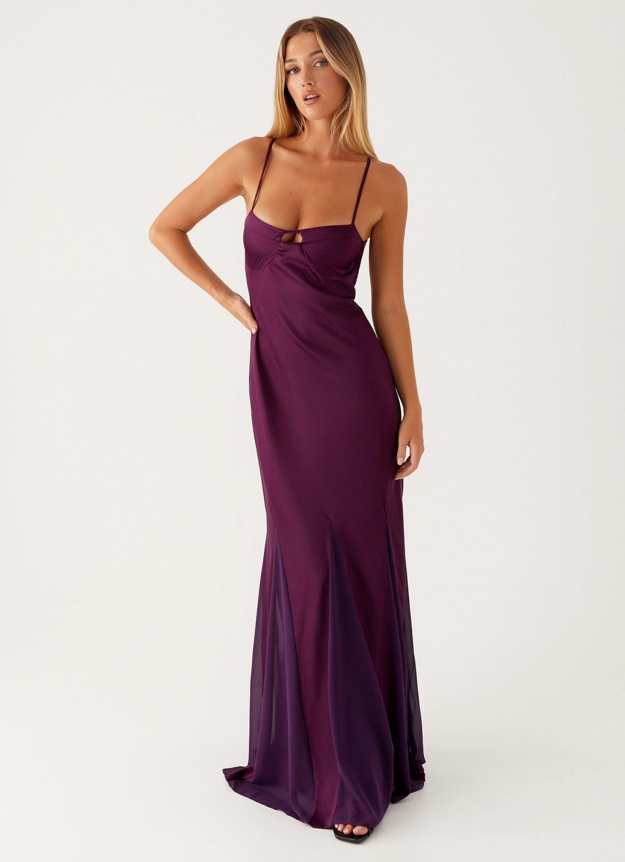 Luxe style Mood Friendly Ravello Maxi Dress - Mulberry