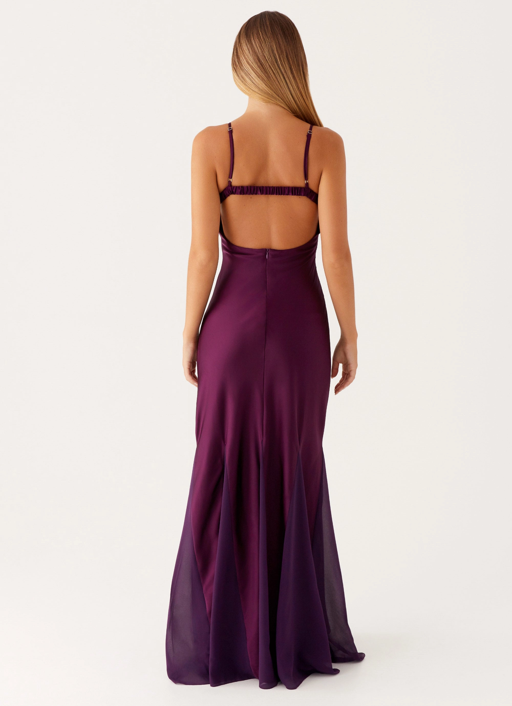 Ravello Maxi Dress - Mulberry Comfortable Silhouette Cap-Sleeve