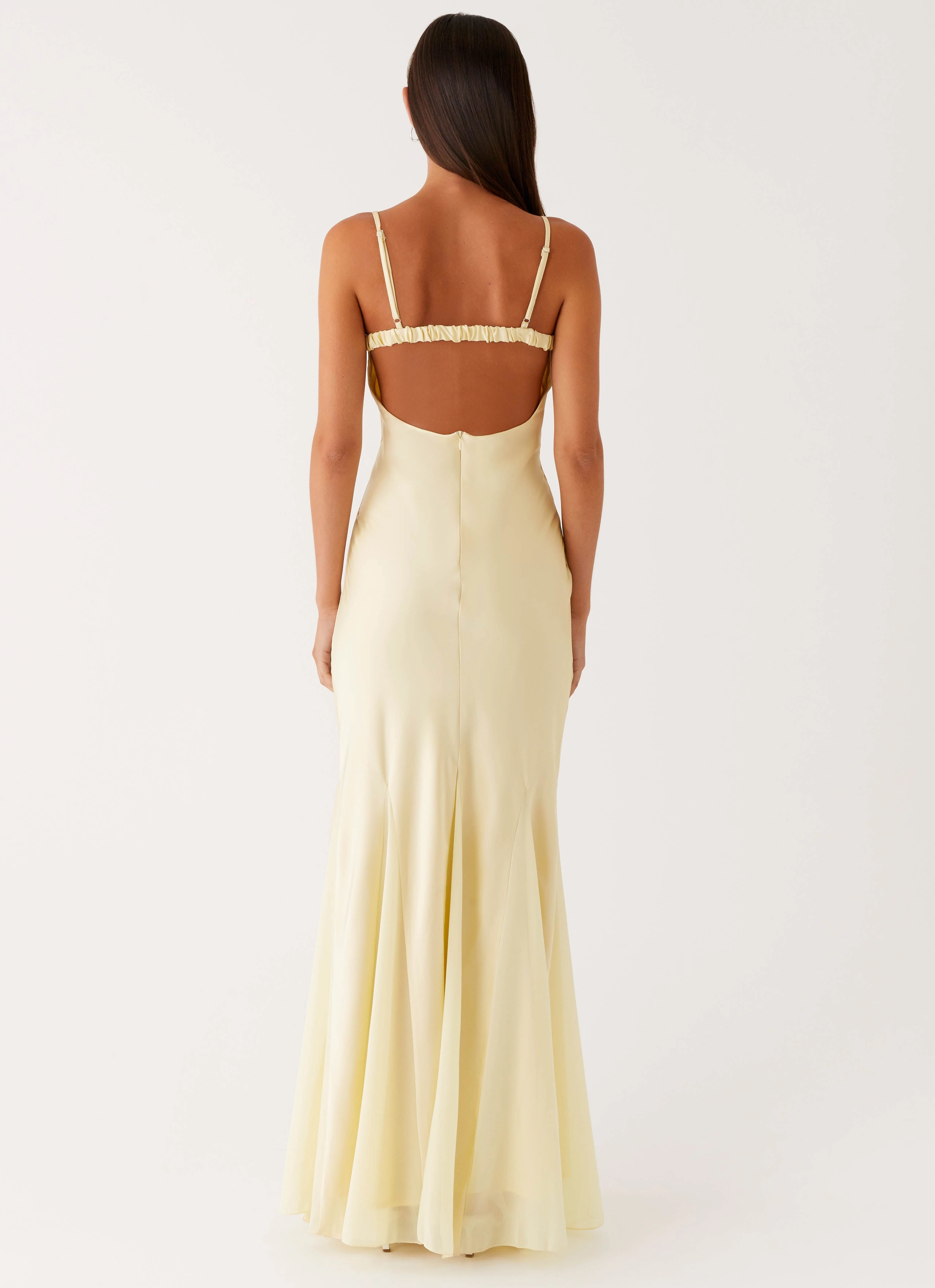 Natural Aesthetic Minimal Design Ravello Maxi Dress - Sunny Yellow