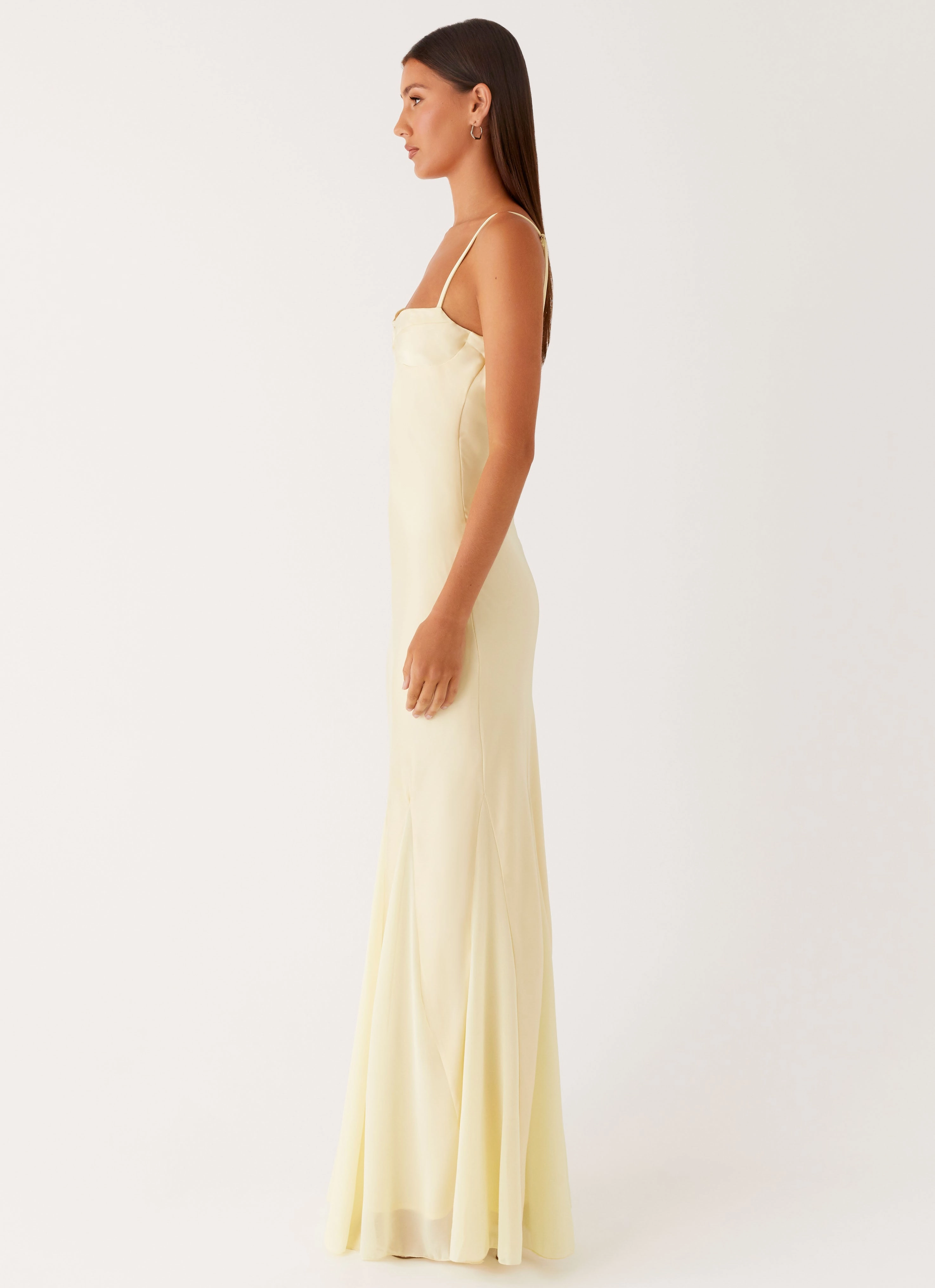Ravello Maxi Dress - Sunny Yellow Elegant Outline Soft Fabric