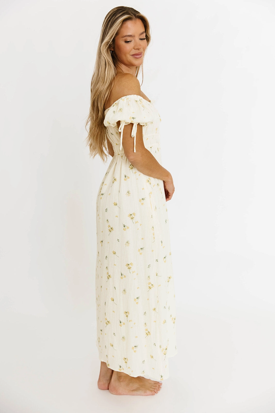 Savanna Steppe 100% Cotton Dress in Cream - Bump Friendly & Inclusive Sizing (S-3XL) Neutral Finish