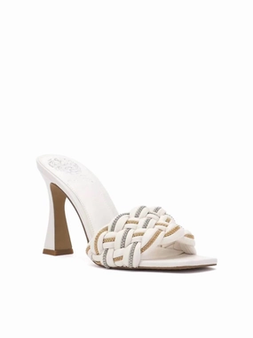 Quick Travel Sandals Rayley Mule In White Swan