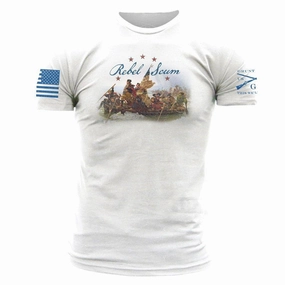 Rebel Scum T-Shirt - White cycling outfit Picnic