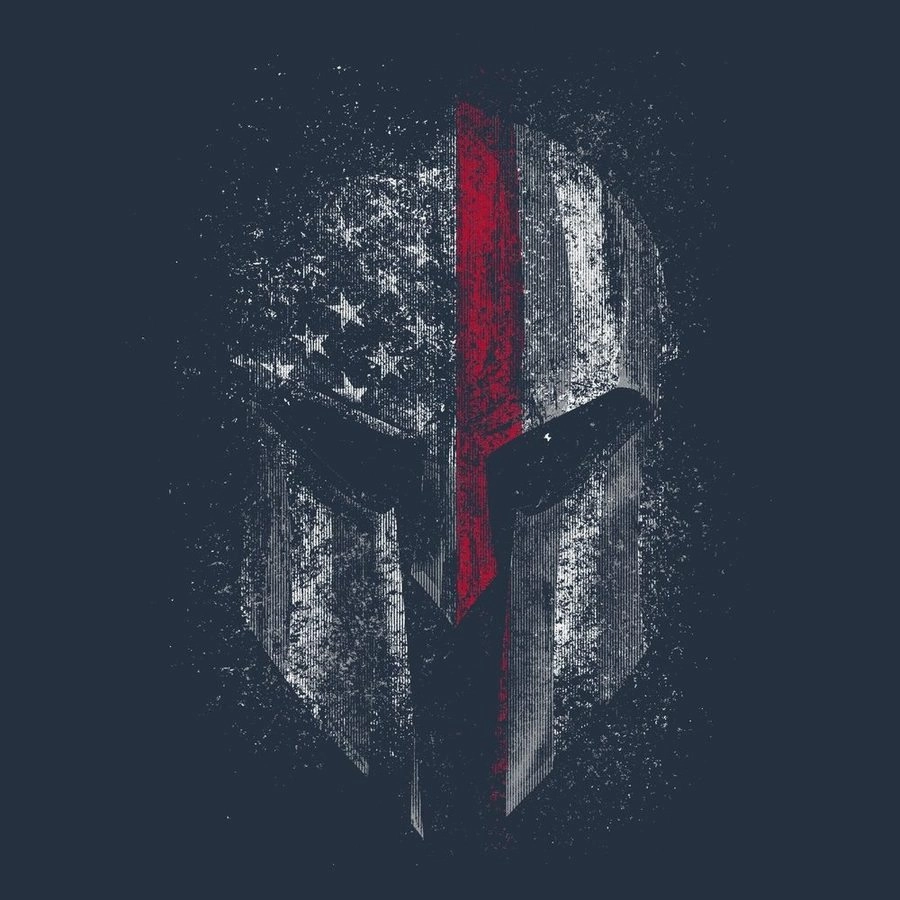 Red Line Spartan T-Shirt - Midnight Navy Anti-static NonIrritating Fabric