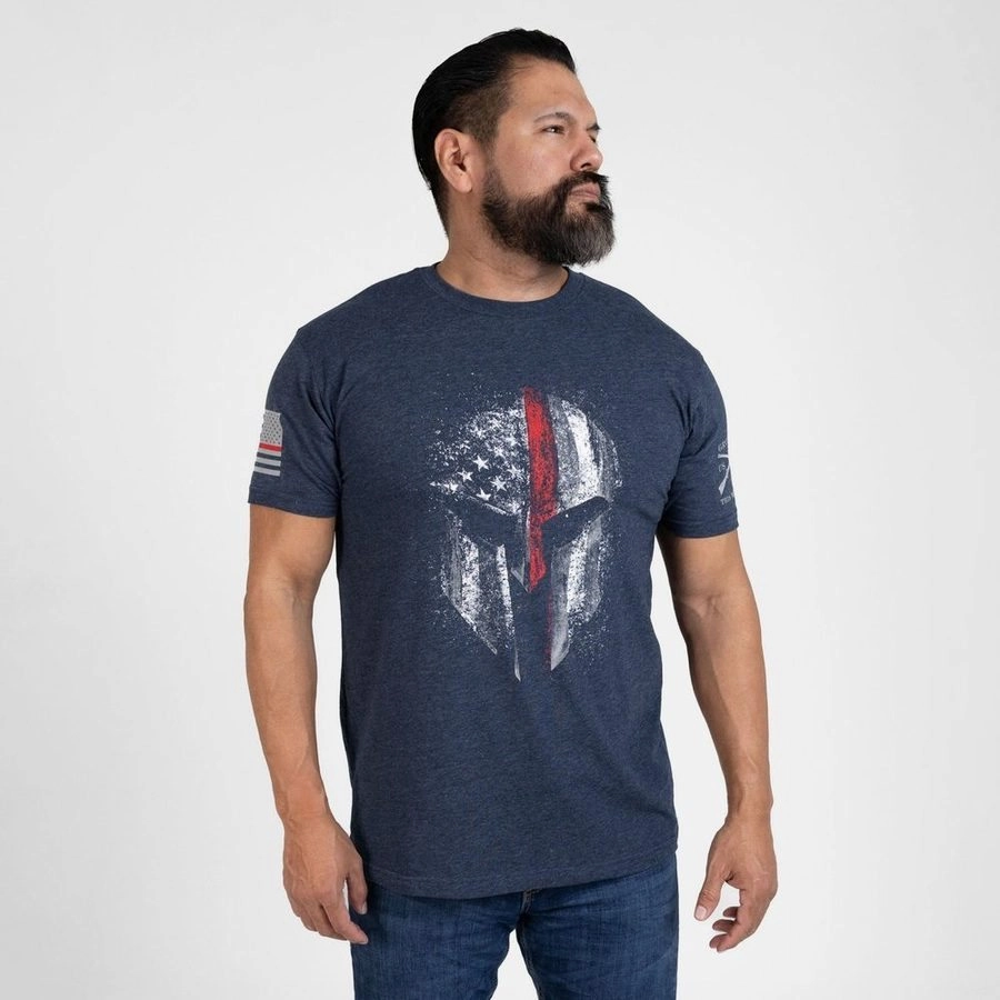 Red Line Spartan T-Shirt - Midnight Navy High Durability Weave