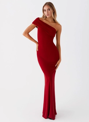 Elegant evening wear Reine Maxi Dress - Red