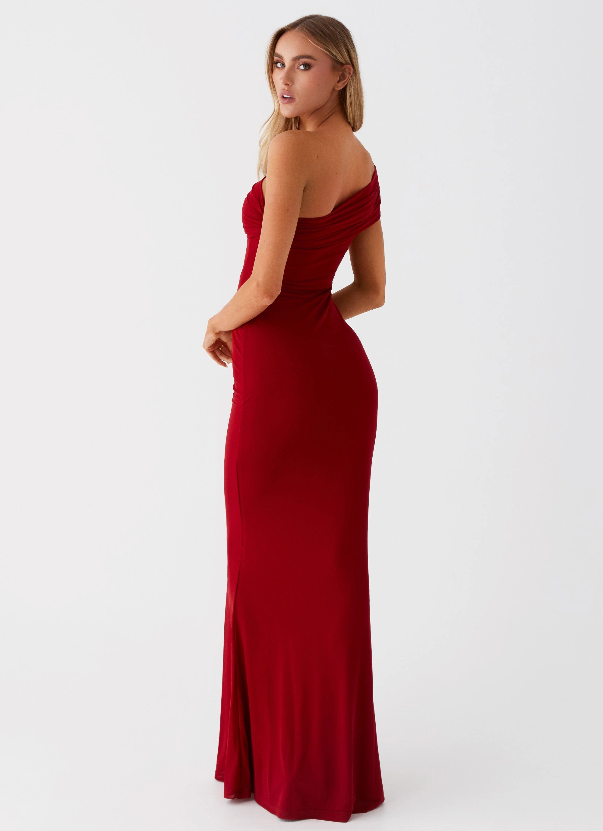 Reine Maxi Dress - Red Bright Colors Muted Tones