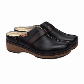 Women's Granada Clog In Black Heel Strap Slip-Resistant Sole