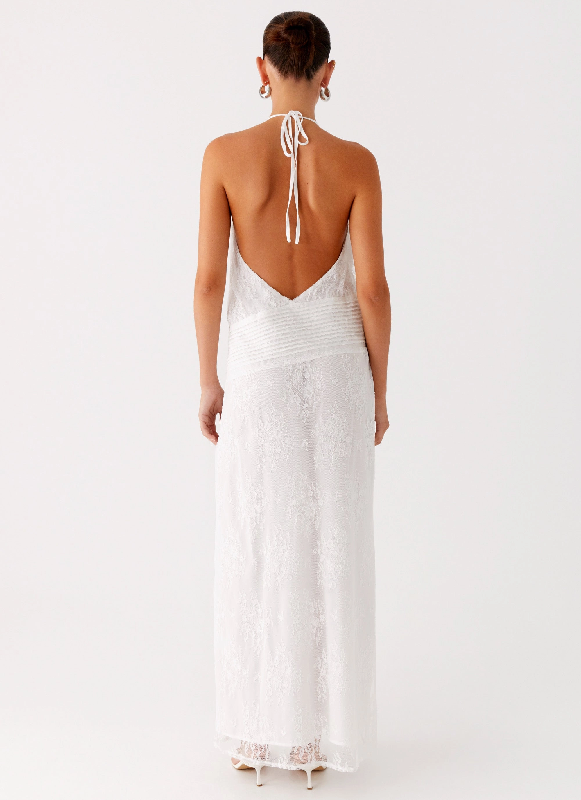 Natural Flow Daily Mood Reinhart Halter Maxi Dress - White