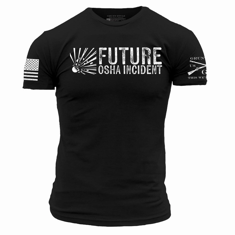 Future OSHA Incident T-Shirt - Black EcoFriendlyDyes
