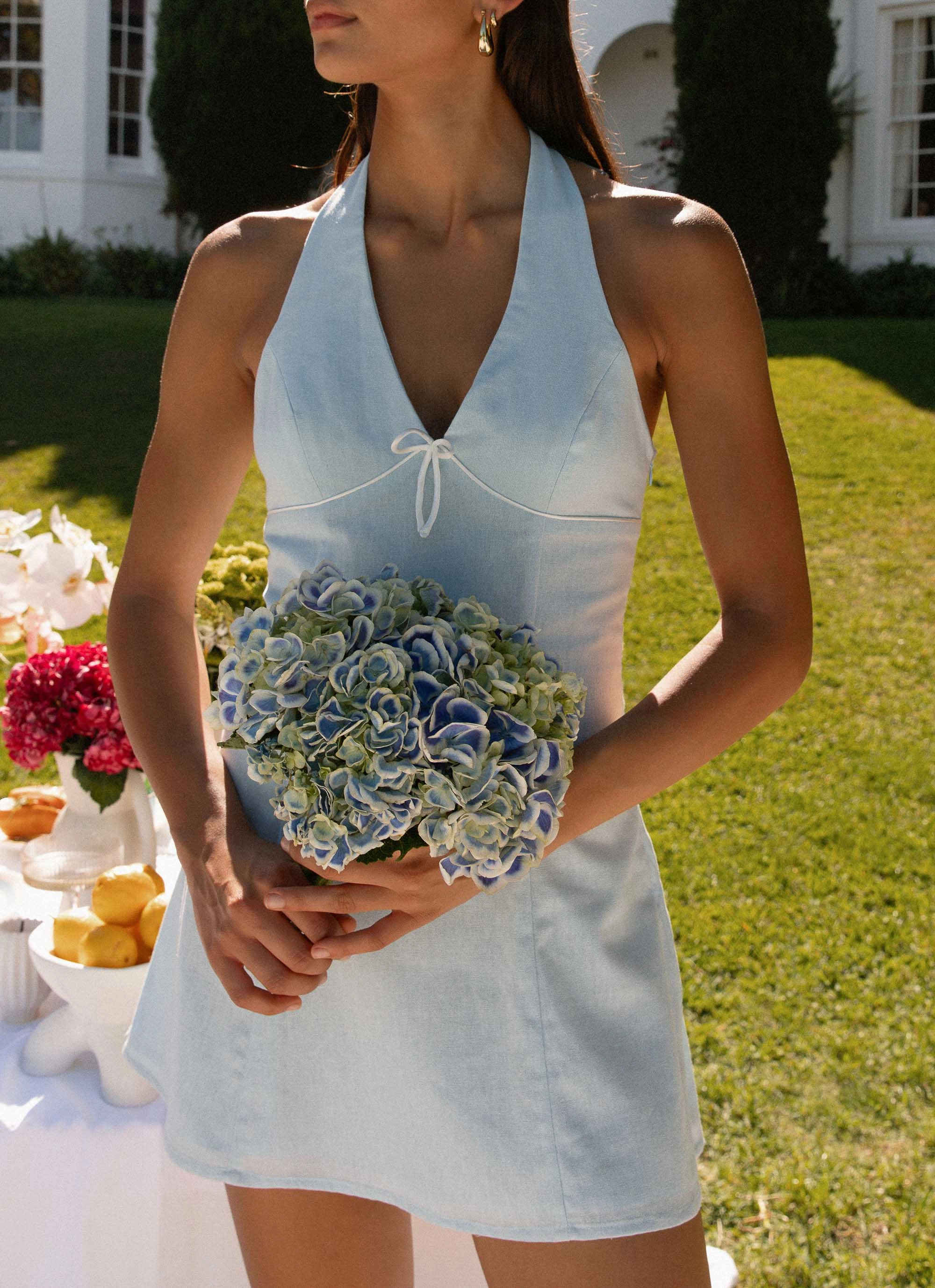 Bronte Mini Dress - Blue Mood Focused Comfy Fit