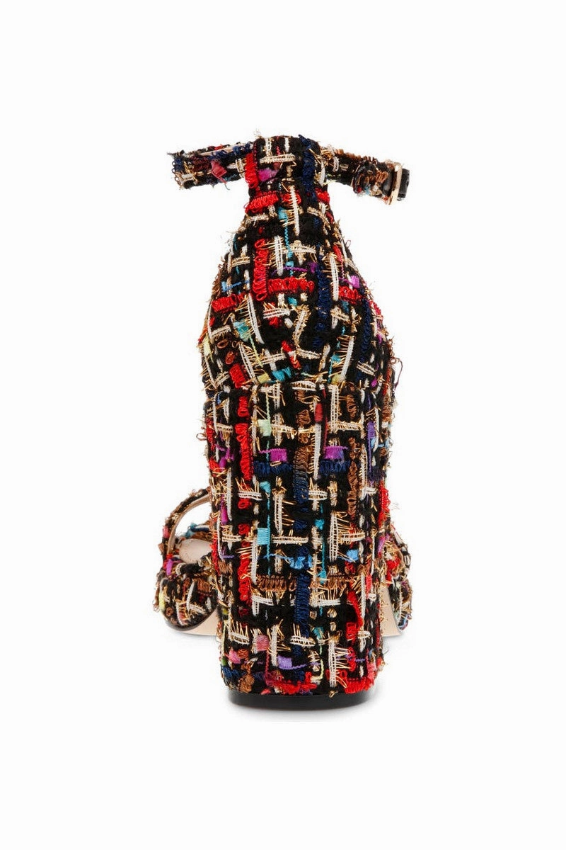 Red High Heels for Weddings Steve Madden Susan Block Heel in Red Multi