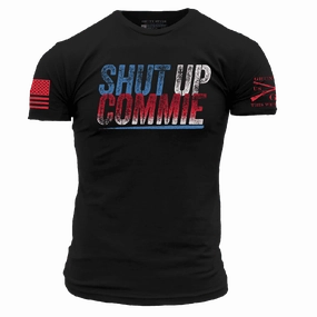 Shut Up Commie T-Shirt - Black Fresh Trend