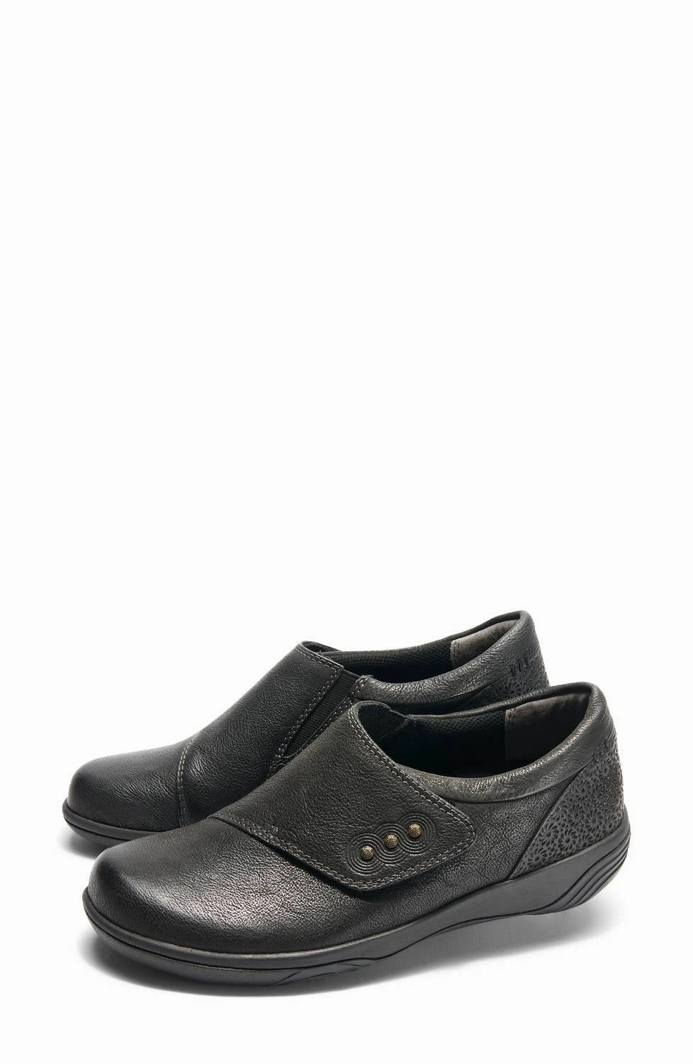 Women's Anna Velcro Clog In Black Simple Walk Shoes